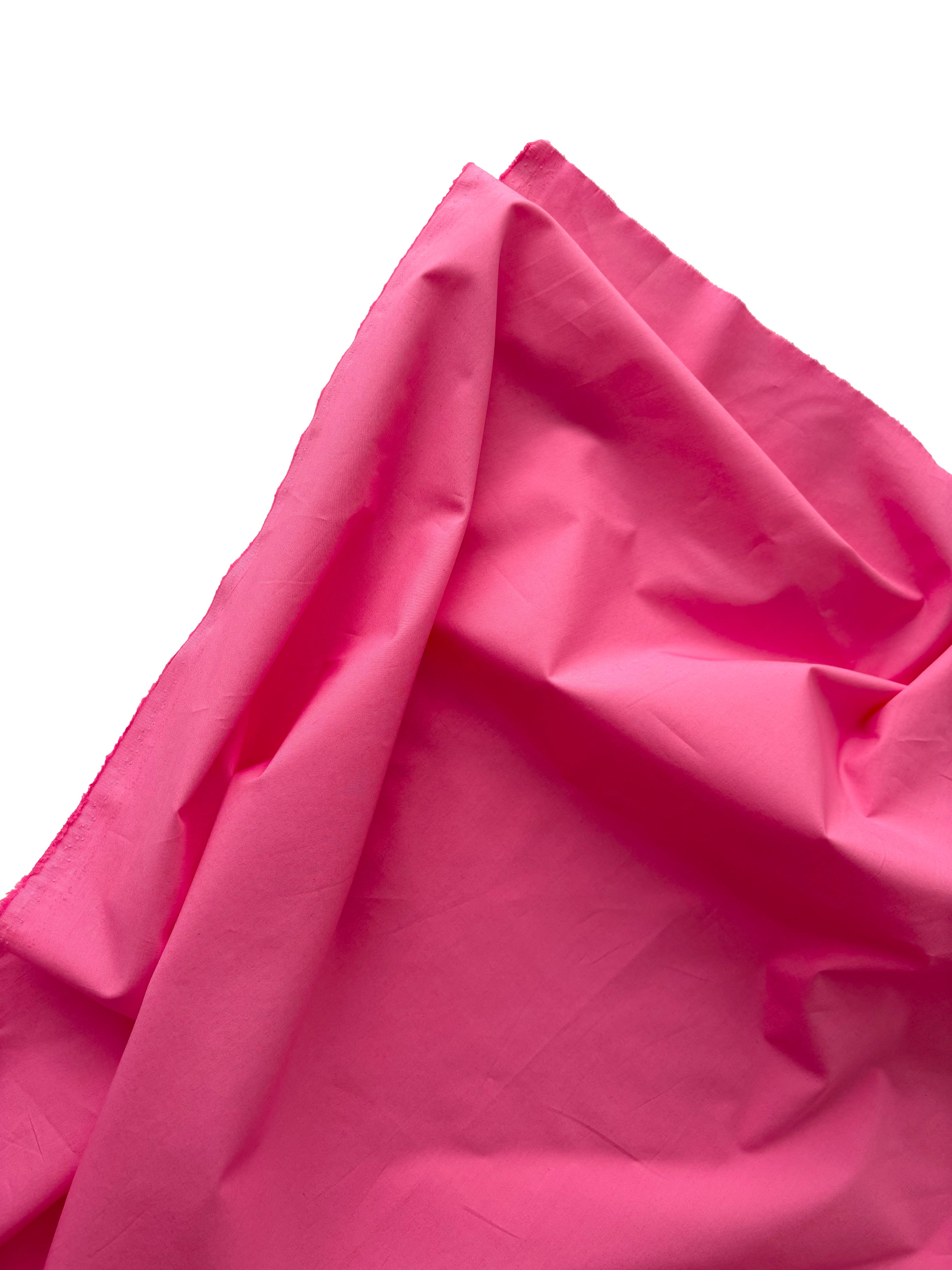 %100 Pamuk Poplin Kumaş Pembe 