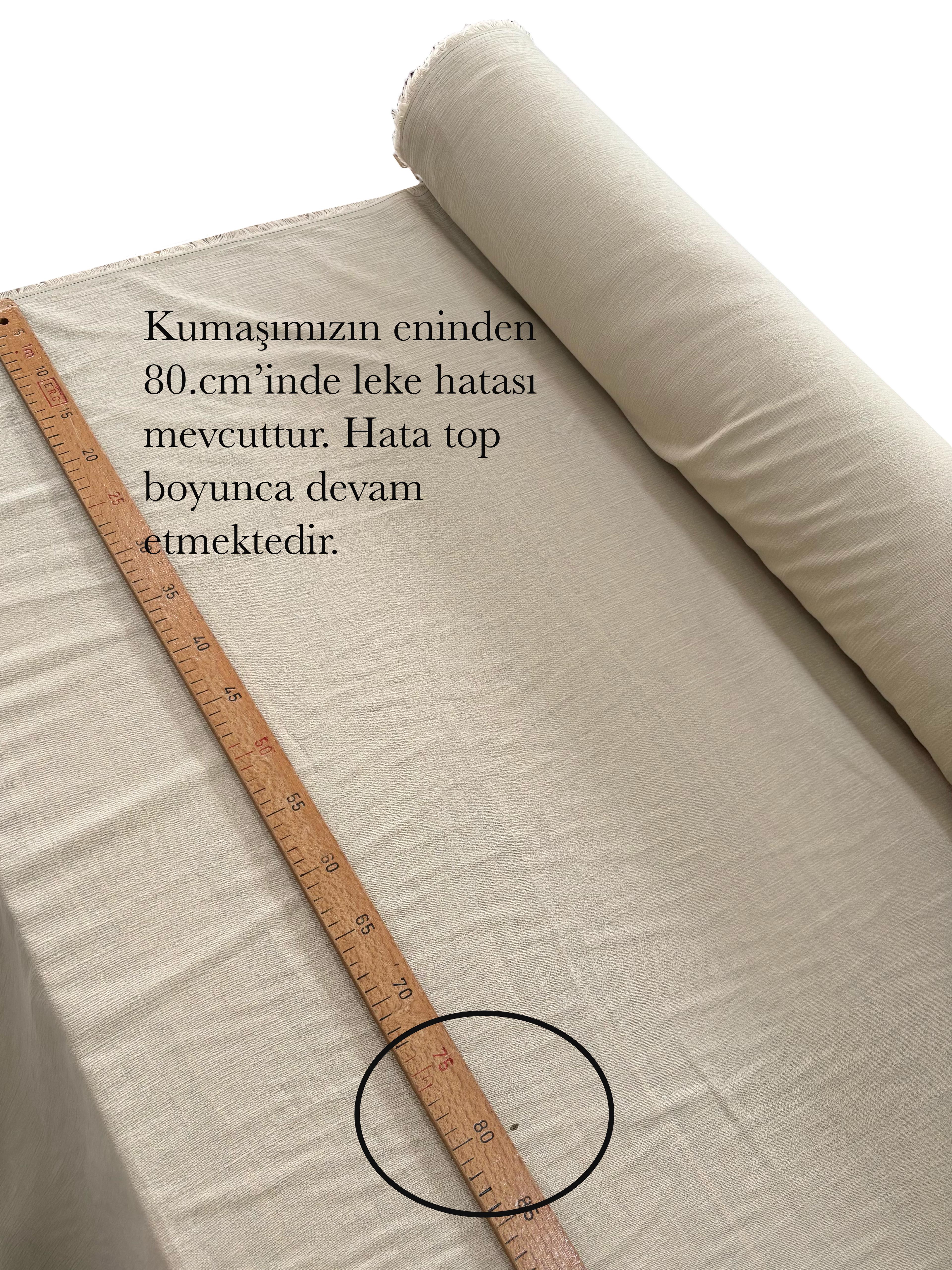 %100 Pamuk Şile Bezi Kumaş Outlet Bej 