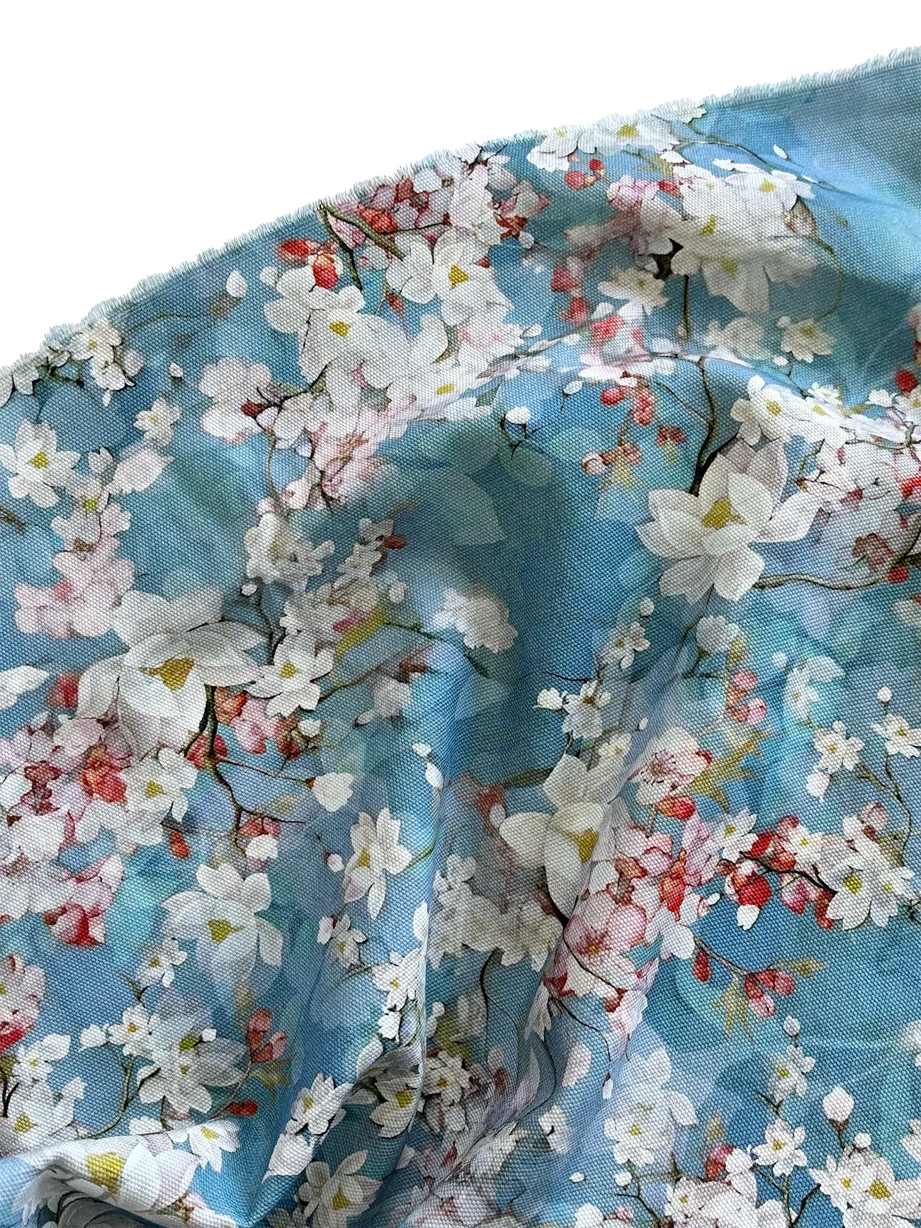 %100 Pamuk Kır Bahçesi Kanvas Kumaş 