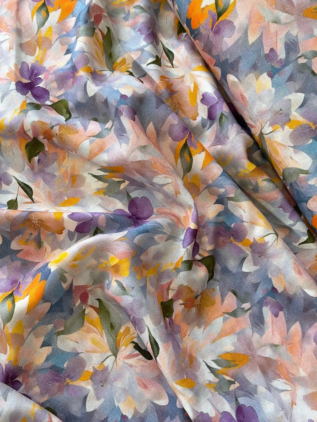 %100 Viskon Premium Kumaş Leylak