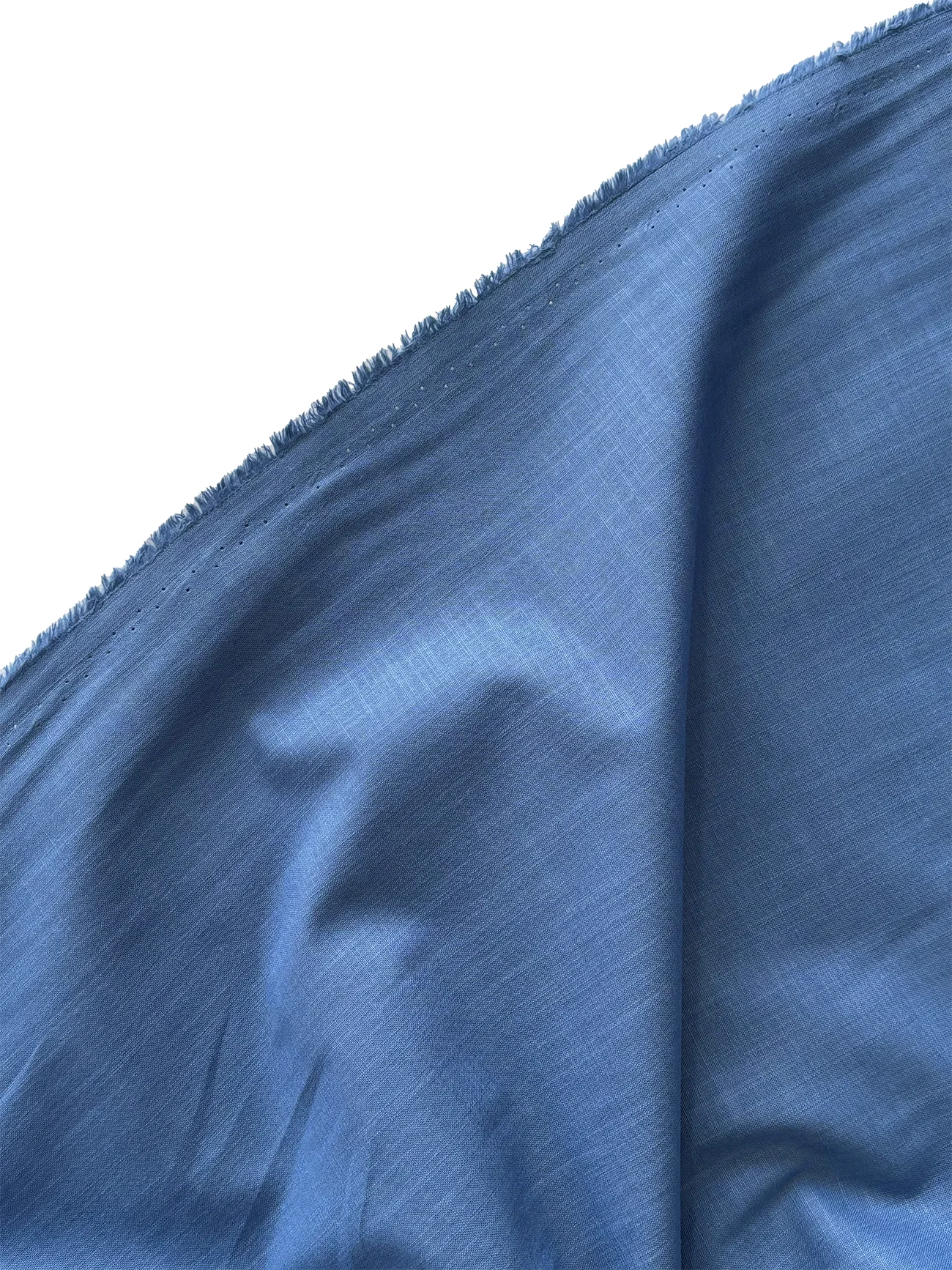 Flamlı Pamuk Keten Kumaş İndigo