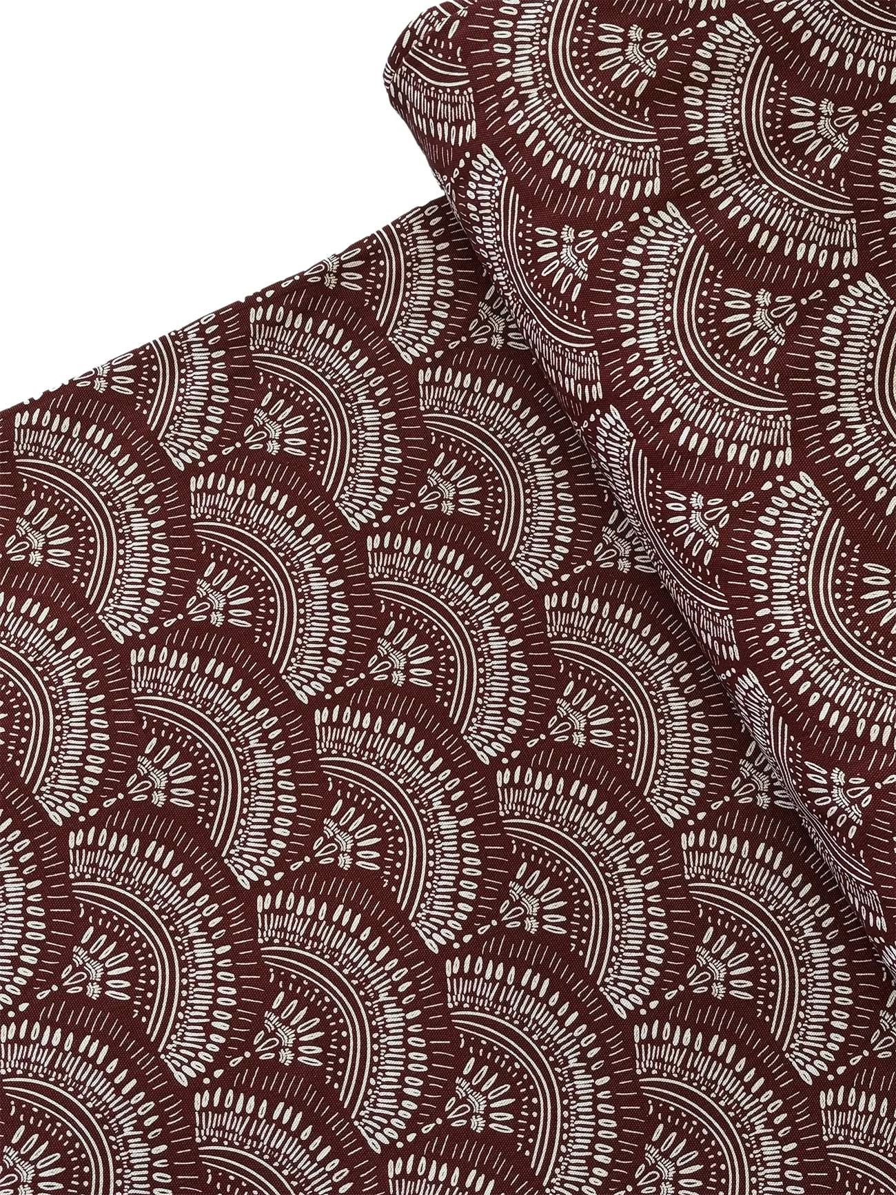 %100 Pamuk Yelpaze Desen Kanvas Kumaş 