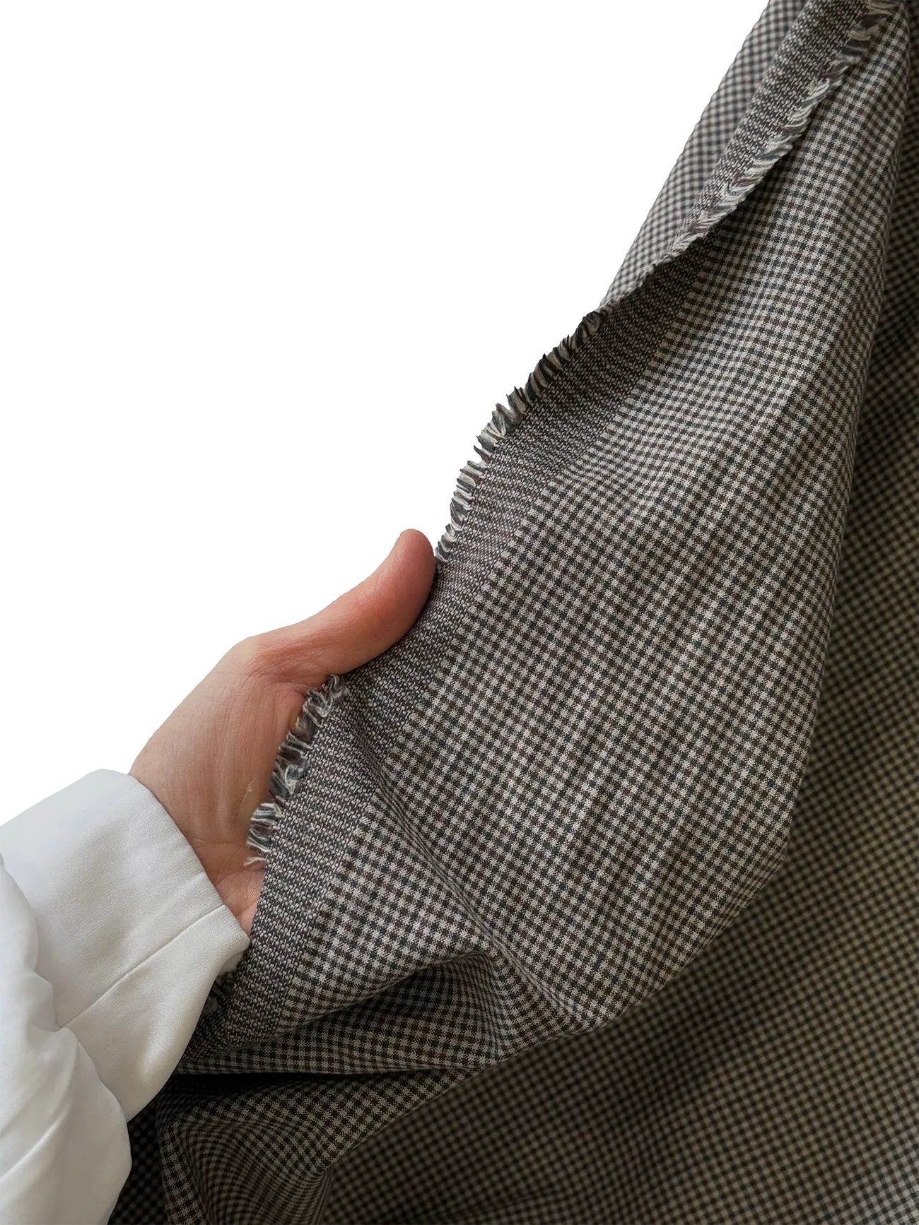 Mini Ekose Polyviskon Kumaş Serisi - Kahve - İndigo