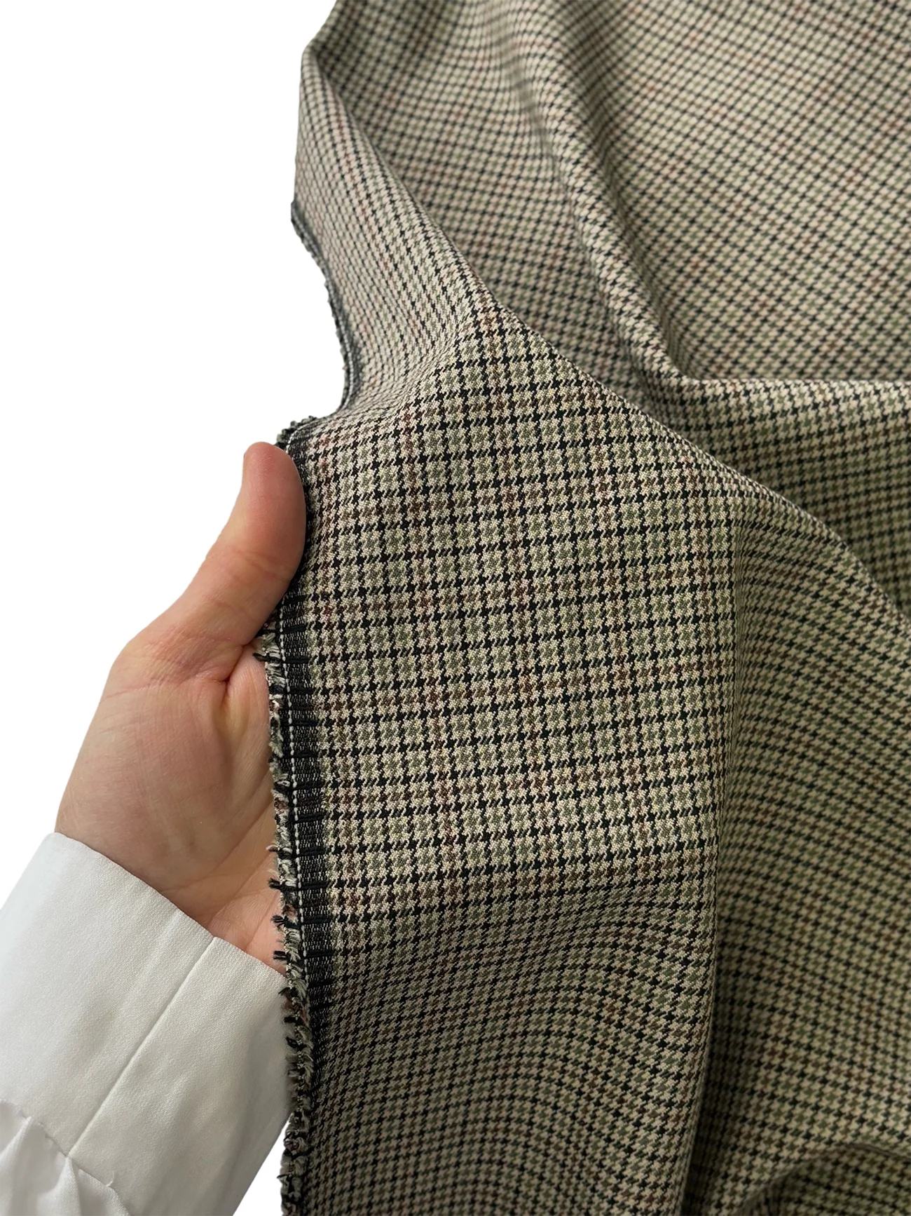 Poliviskon Kumaş Kazayağı Kahve Tonları 