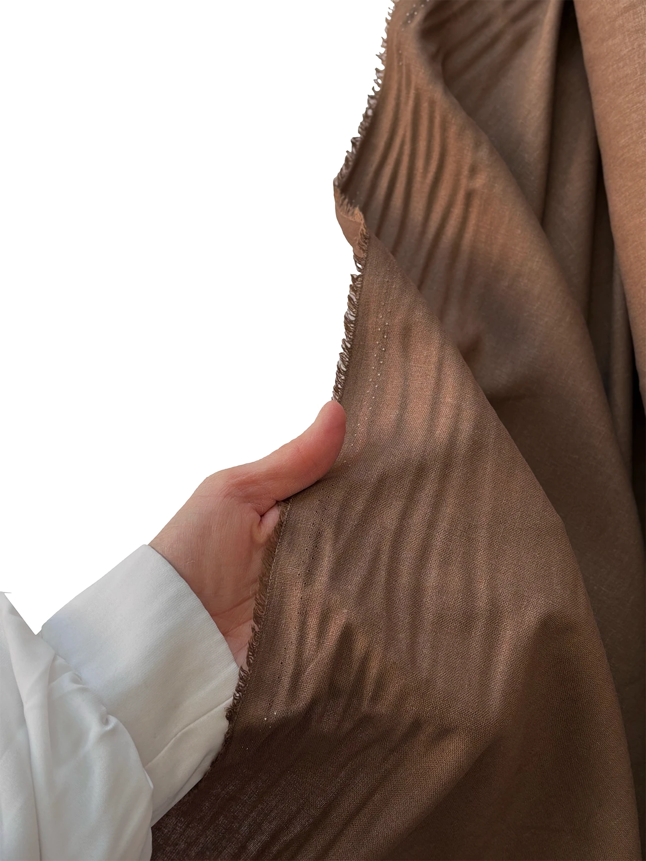 %50 Viskon %50 Keten Kumaş Kahve 