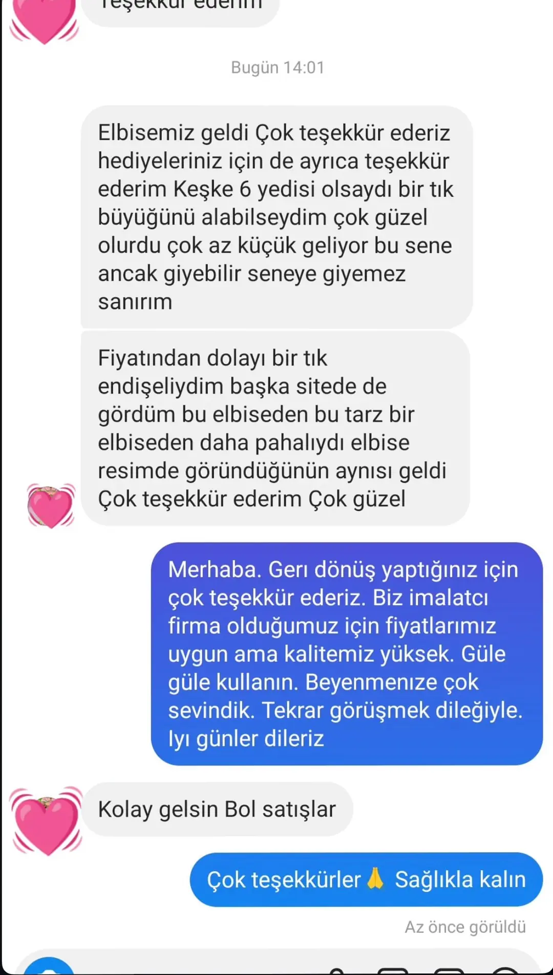 Çocuk giyim müşteri memnuniyeti 15