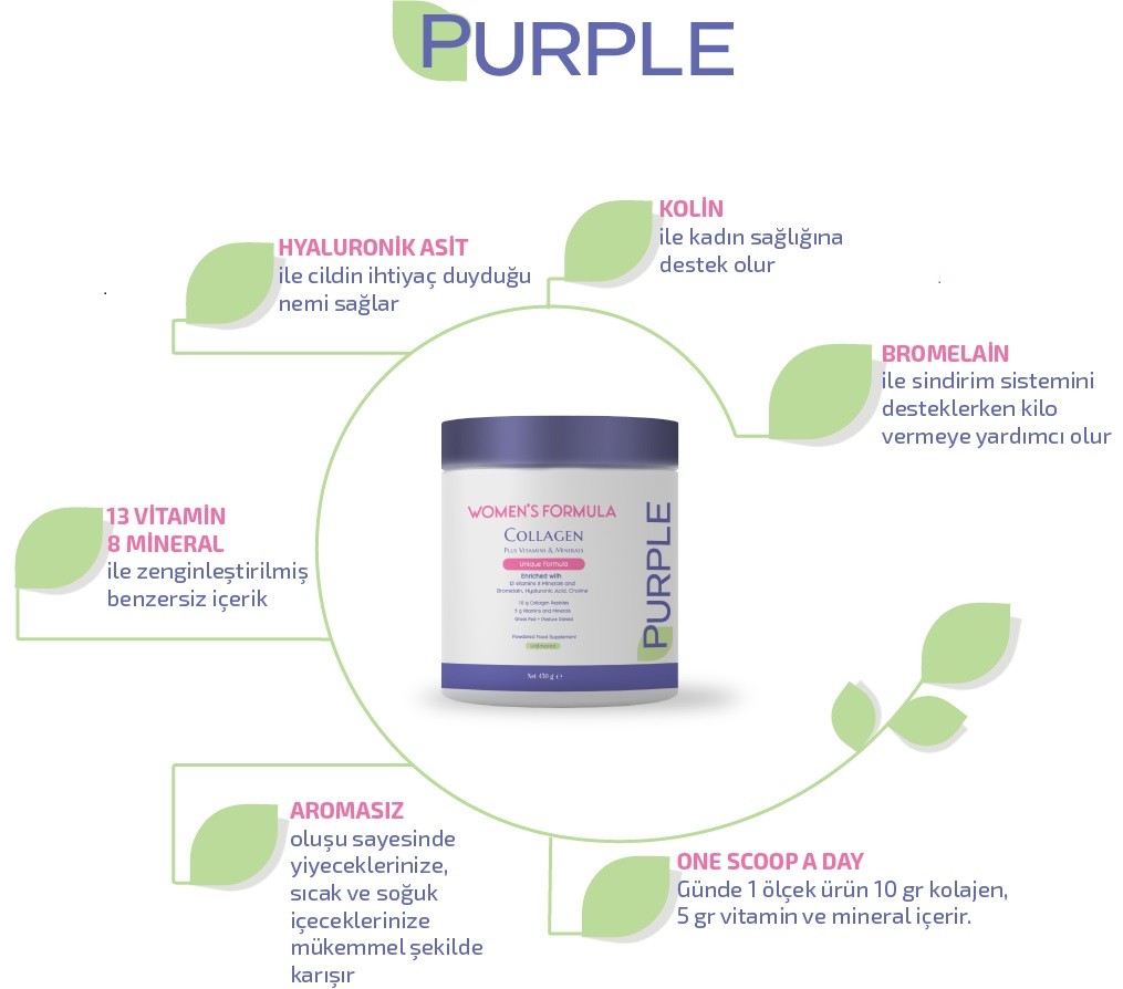 Purple Woman's Formula Collagen 450 Gr