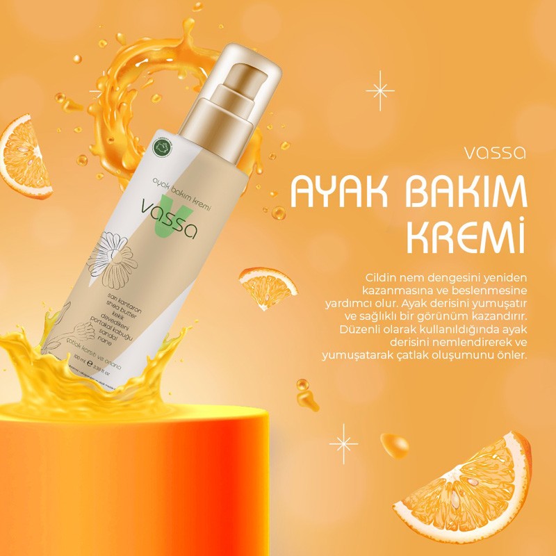 Ayak Bakım Kremi 150ml - Vassa