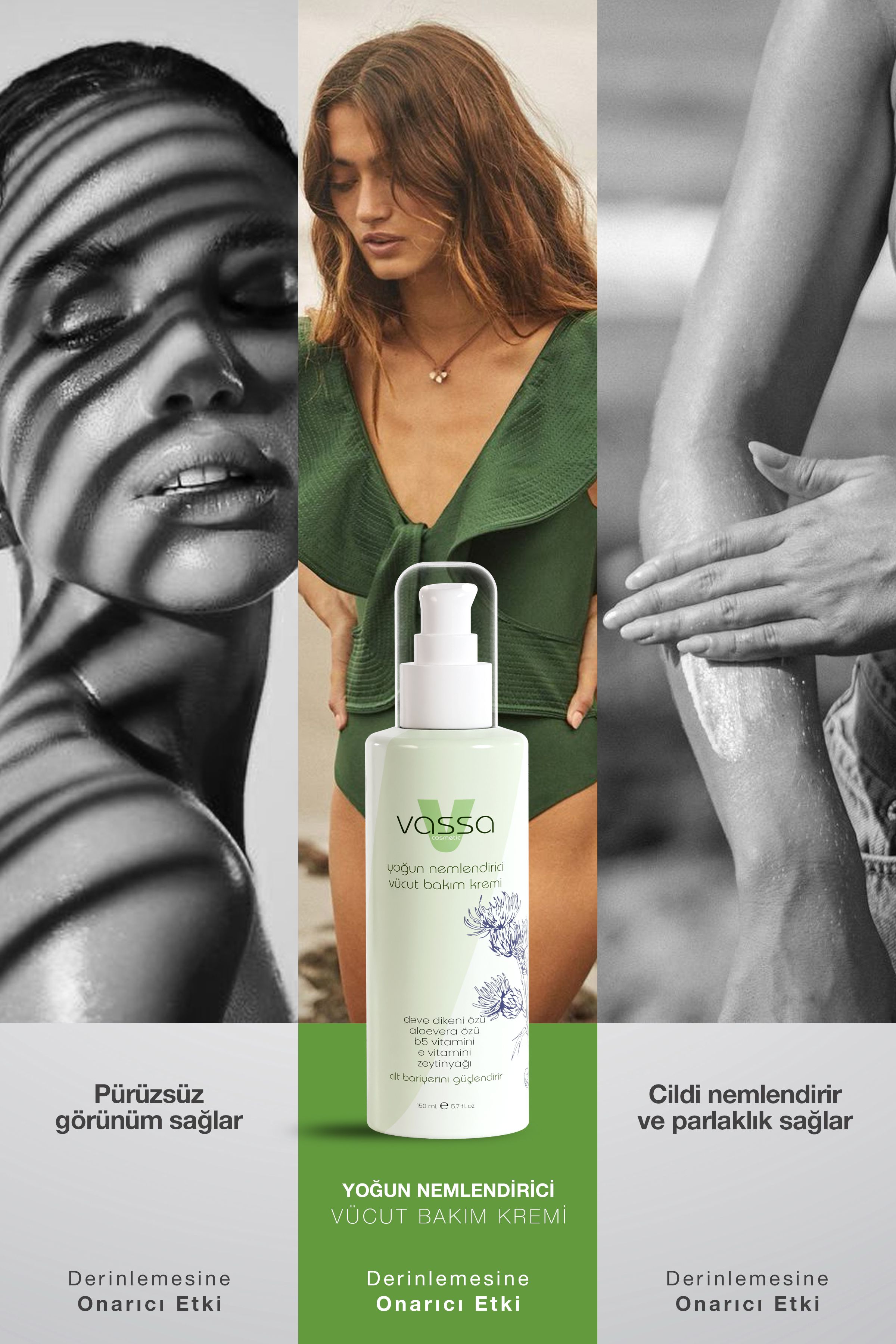 Vassa Akne, Sedef, Sivilce, & Yanık Yaraları Için Önleyici Yoğun Nemlendirici Krem - 150ml