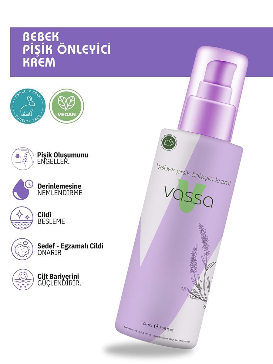 Bebek Pişik Kremi 100ml - Vassa