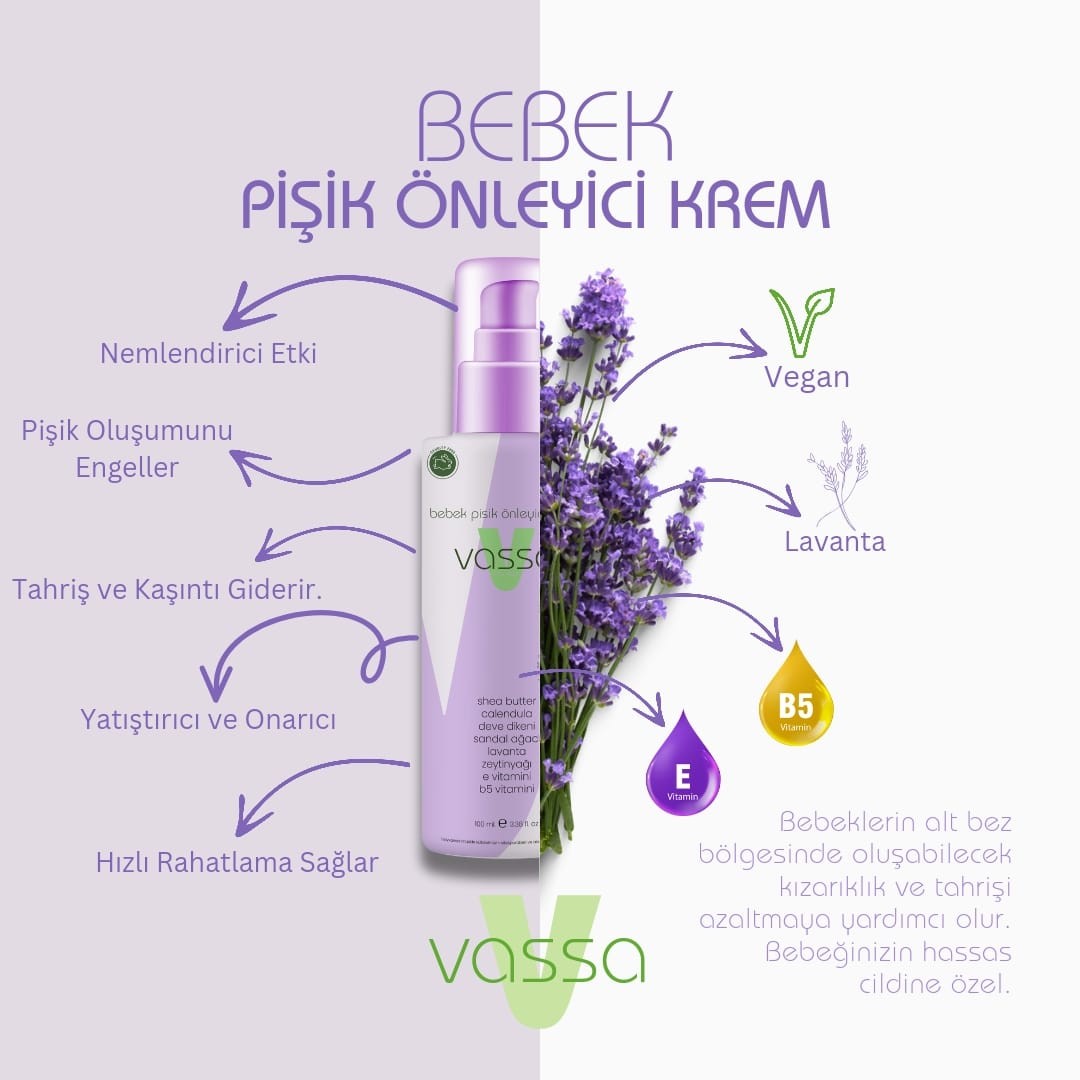 Bebek Pişik Kremi 100ml - Vassa