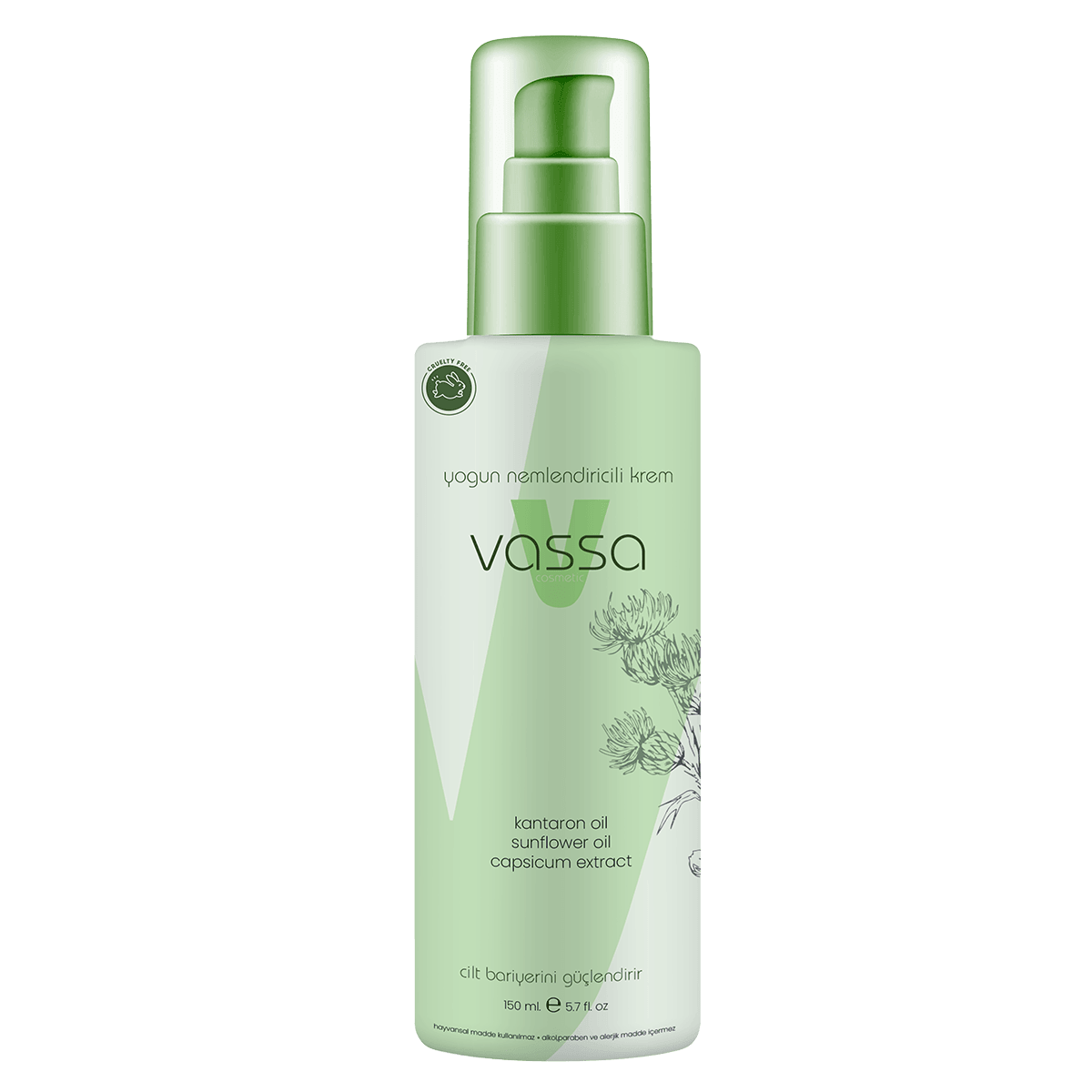 Yoğun Nemlendirici Krem 150ml - Vassa