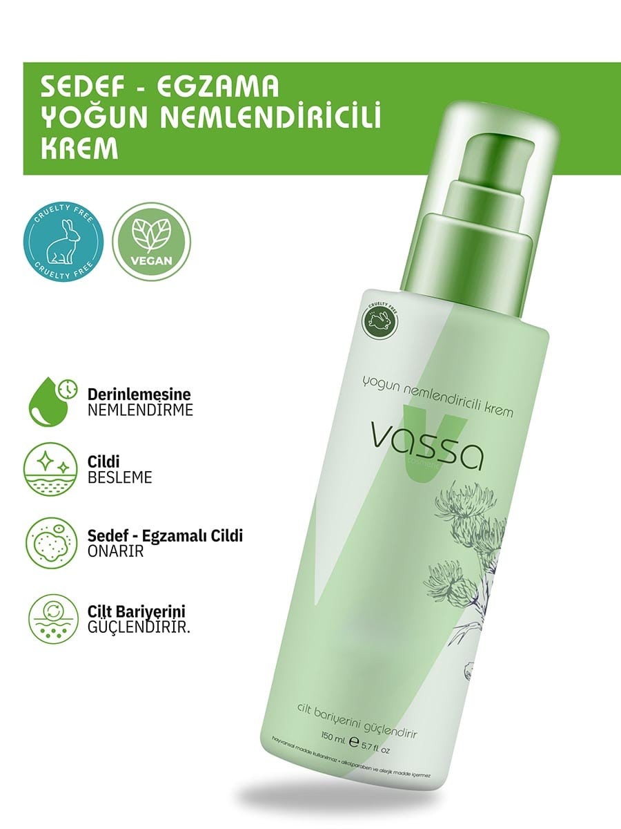 Yoğun Nemlendirici Krem 150ml - Vassa