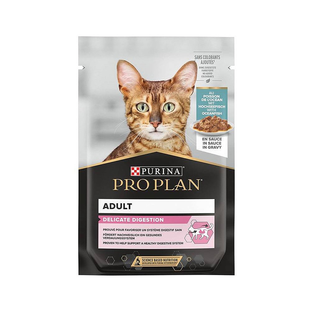 Pro Plan Delicate Sos İçinde Okyanus Balıklı Yaş Kedi Maması (26x85 gr)