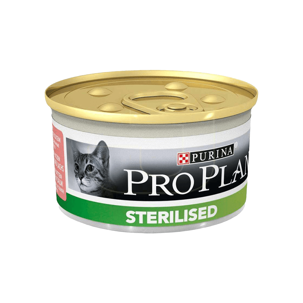 Purina Pro Plan Ton Balıklı ve Somonlu Kısırlaştırılmış Kedi Konserve Maması (24x85 g)