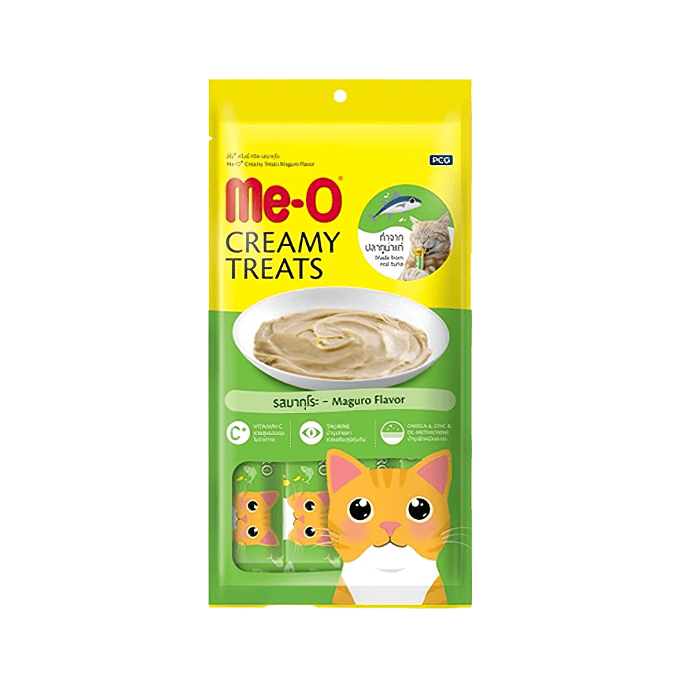 Me-O Creamy Sarı Yüzgeçli Orkinoslu Kedi Ödülü (4 x 15 g)