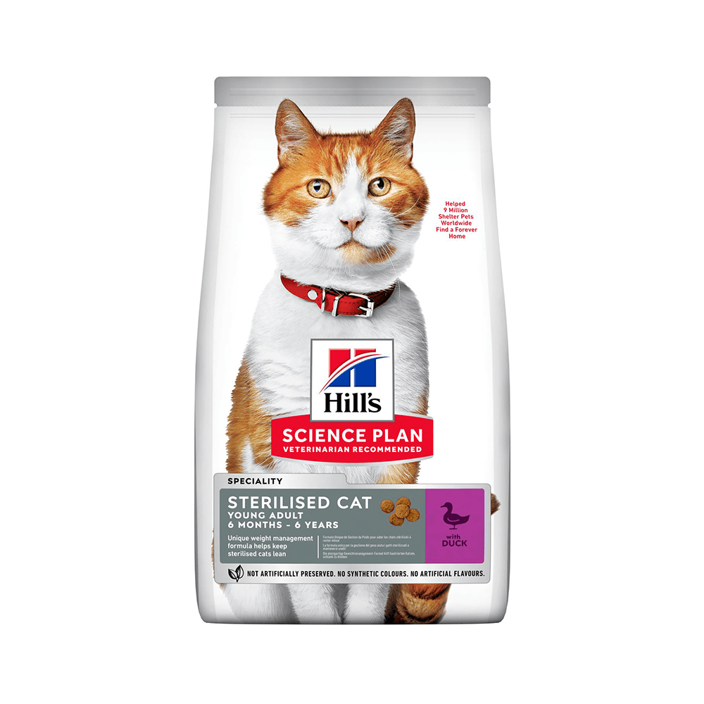 Hill`s Science Plan Ördek Etli Kısırlaştırılmış Kedi Maması (10 kg)
