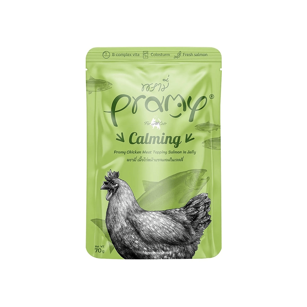 Pramy Jöle İçinde Somon Balıklı ve Tavuk Etli Kedi Maması (70 g)