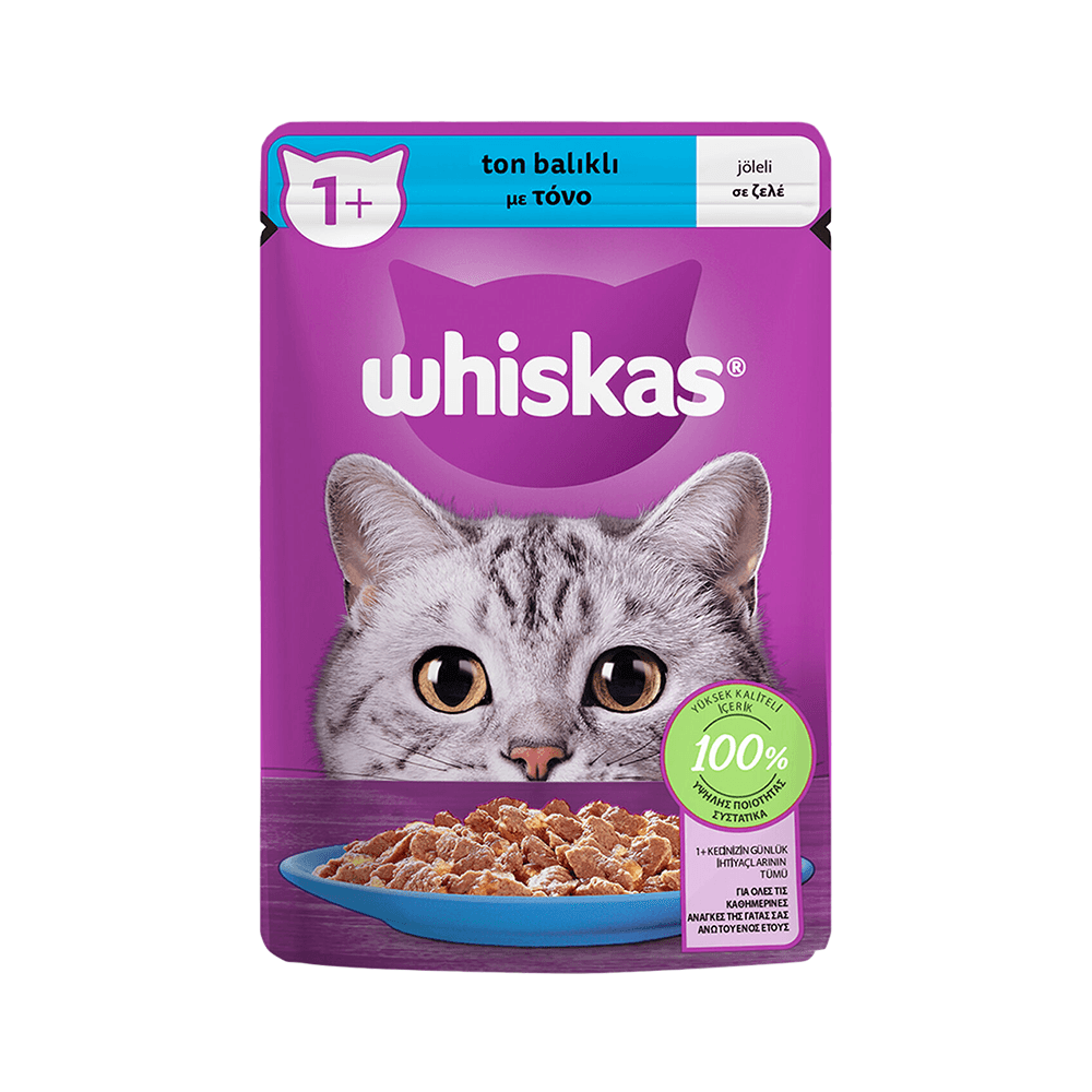 Whiskas Ton Balıklı Yetişkin Kedi Pouch Yaş Mama (28x85 g)