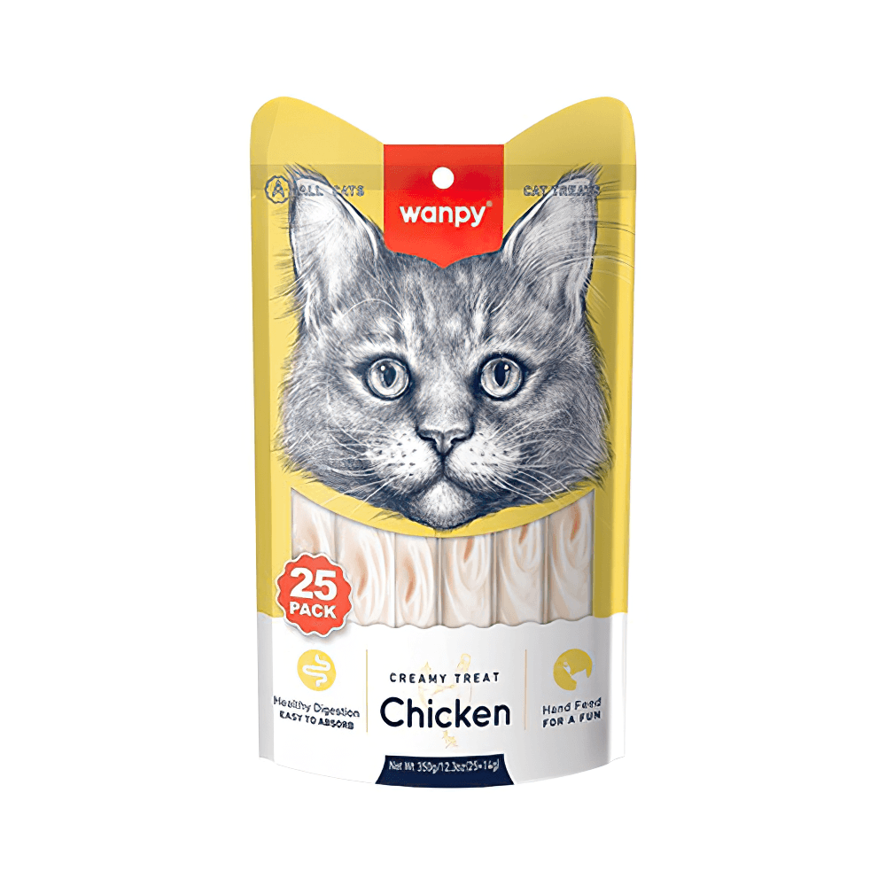 Wanpy Tavuk Etli Sıvı Kedi Ödül Maması (25 x 14 g)