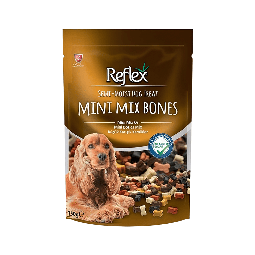 Reflex Mini Mix Bones Yarı Islak Köpek Ödül Kemiği (10x150 g)