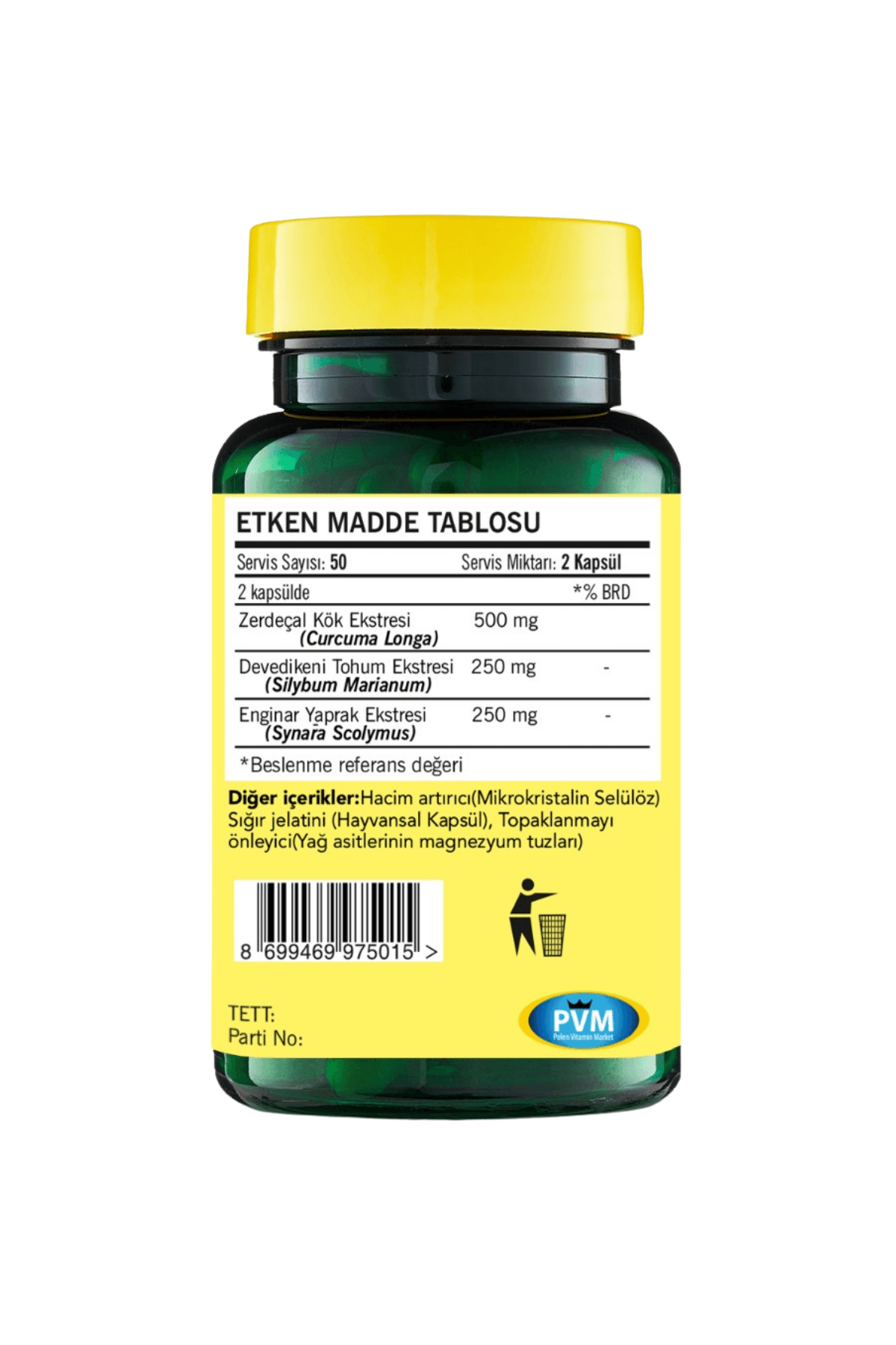 VITAPOL TURMERİC&MILK THISTLE&ARTICHOKE 100 KAPSÜL