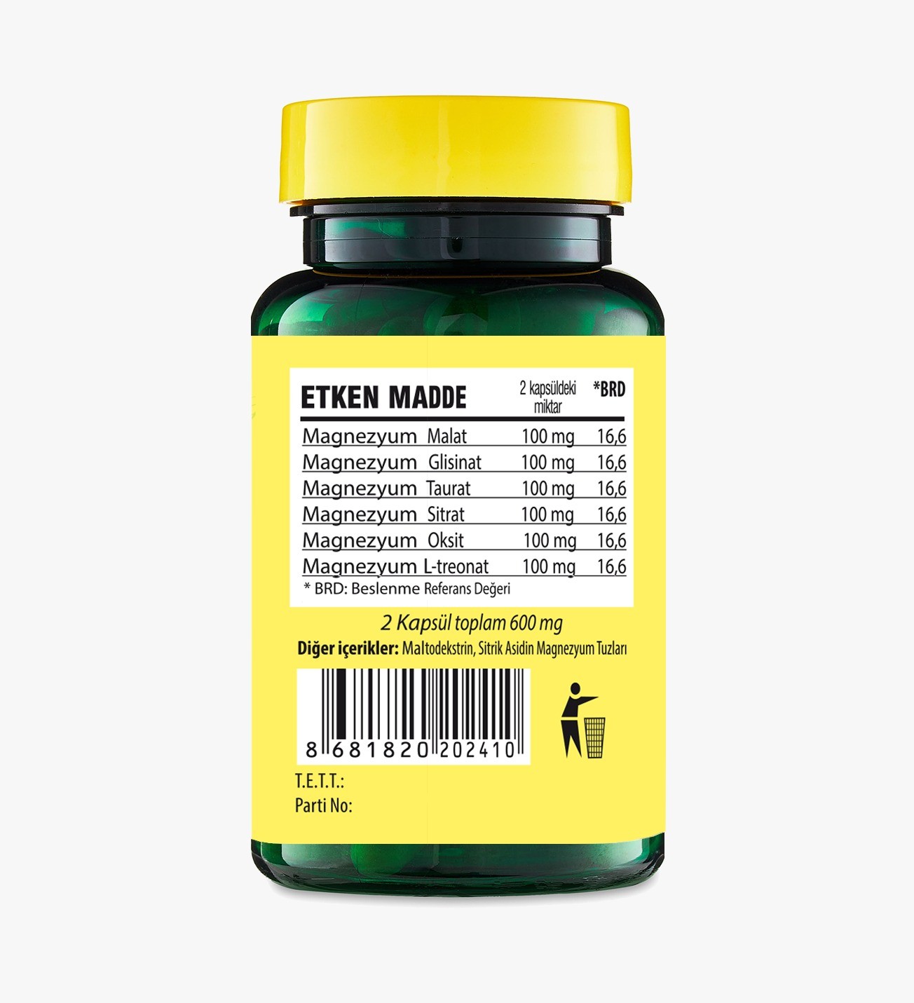 Magnezyum Kompleks 60 Kapsül