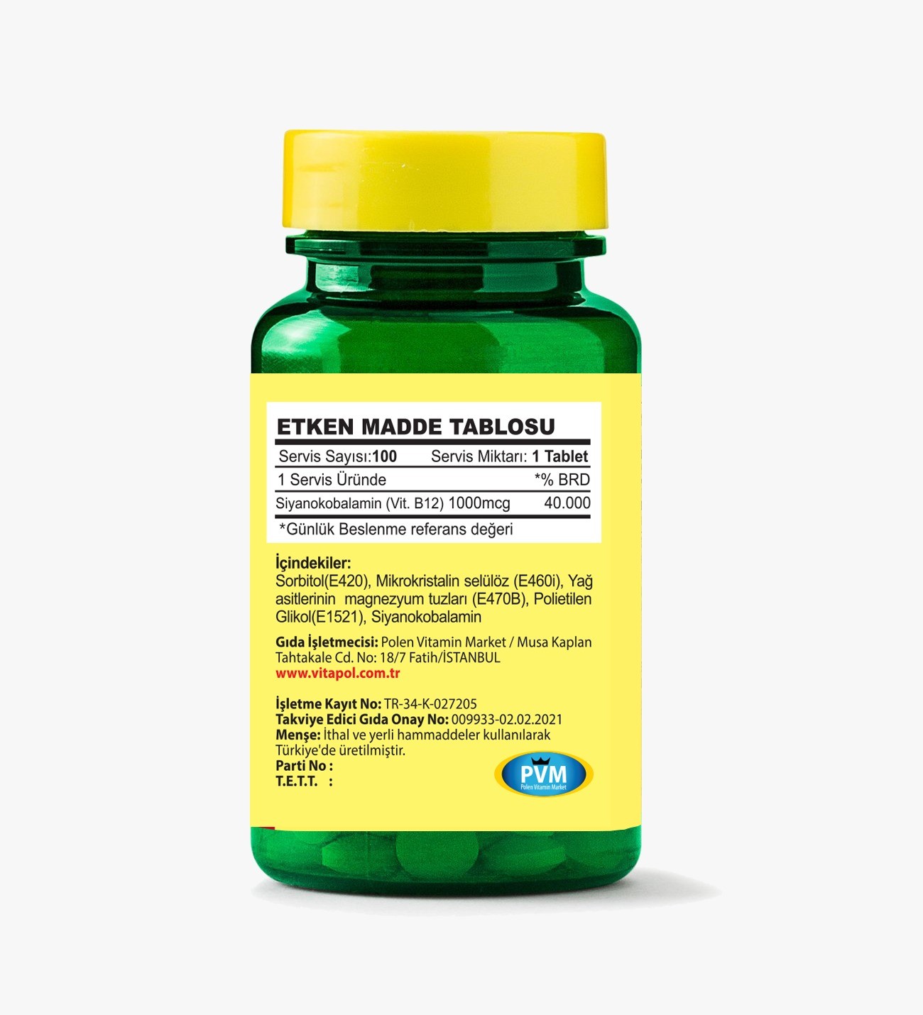 Vitamin B-12 1000 Mcg 100 Tablet