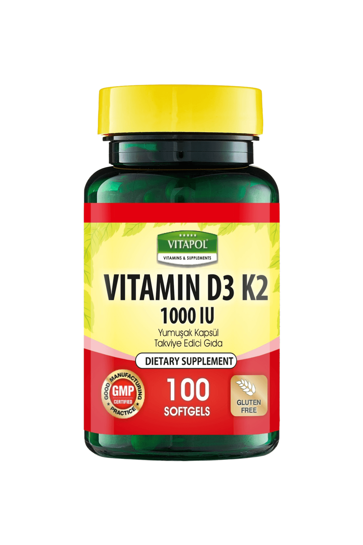 Vitamin D3K2 1000 IU 100 Softjel