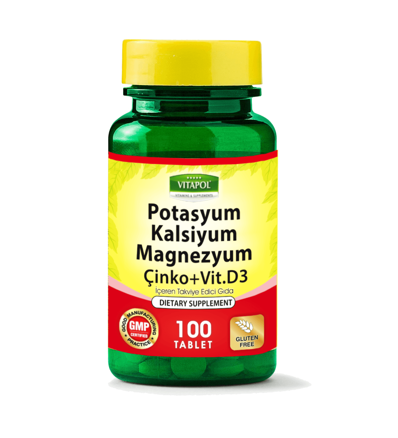 POTASYUM KALSİYUM MAGNEZYUM ZINC D3 100 TABLET