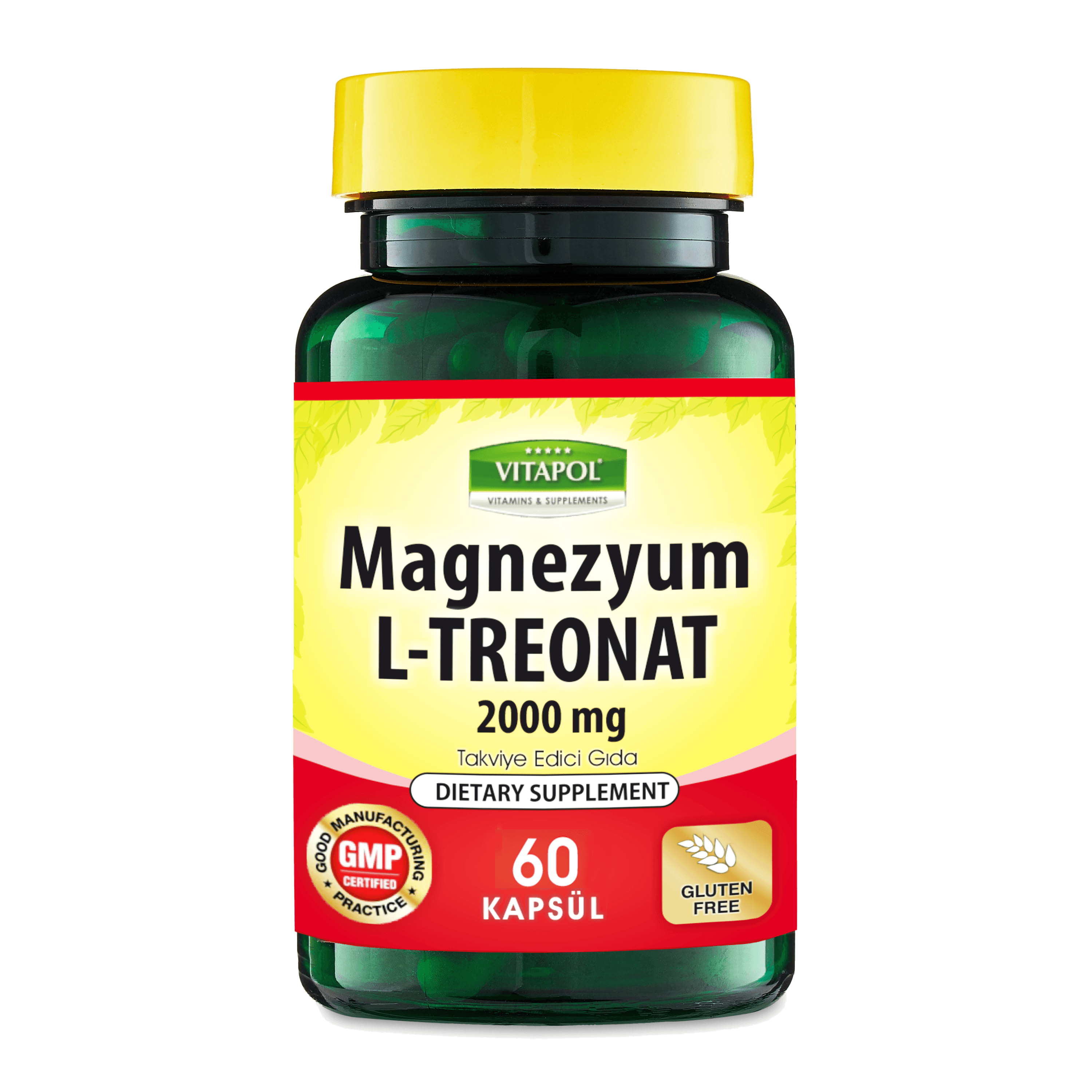 Magnezyum L-Treonat 2000 Mg 60 Kapsül
