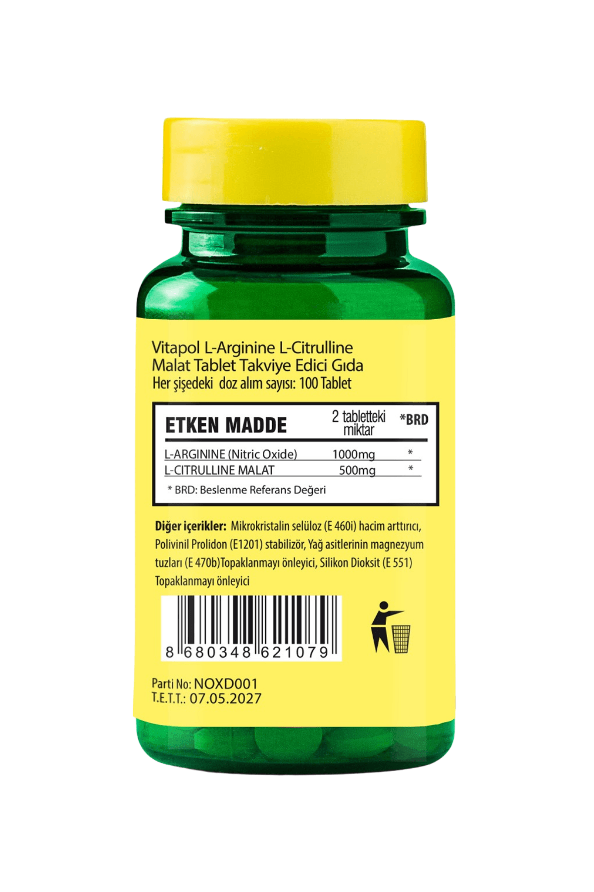 L-Arginine L-Citrulline Malat 100 Tablet