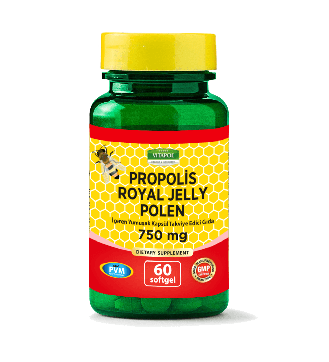 Propolis Royal Jelly Polen 750 Mg 60 Softjel