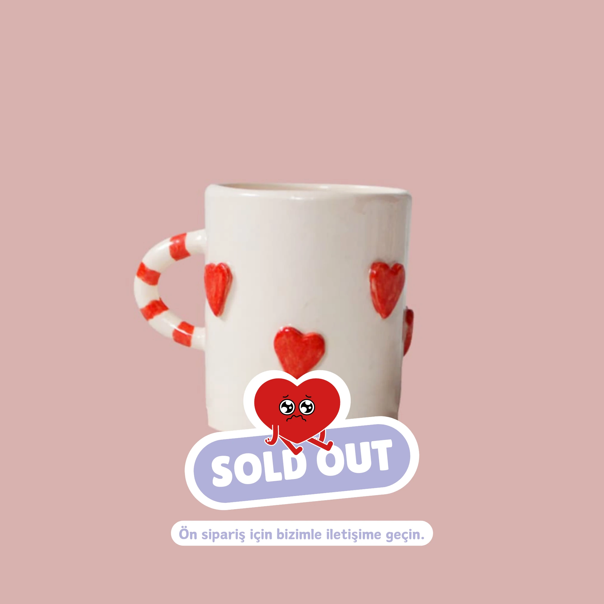 Mini Heart Seramik Fincan