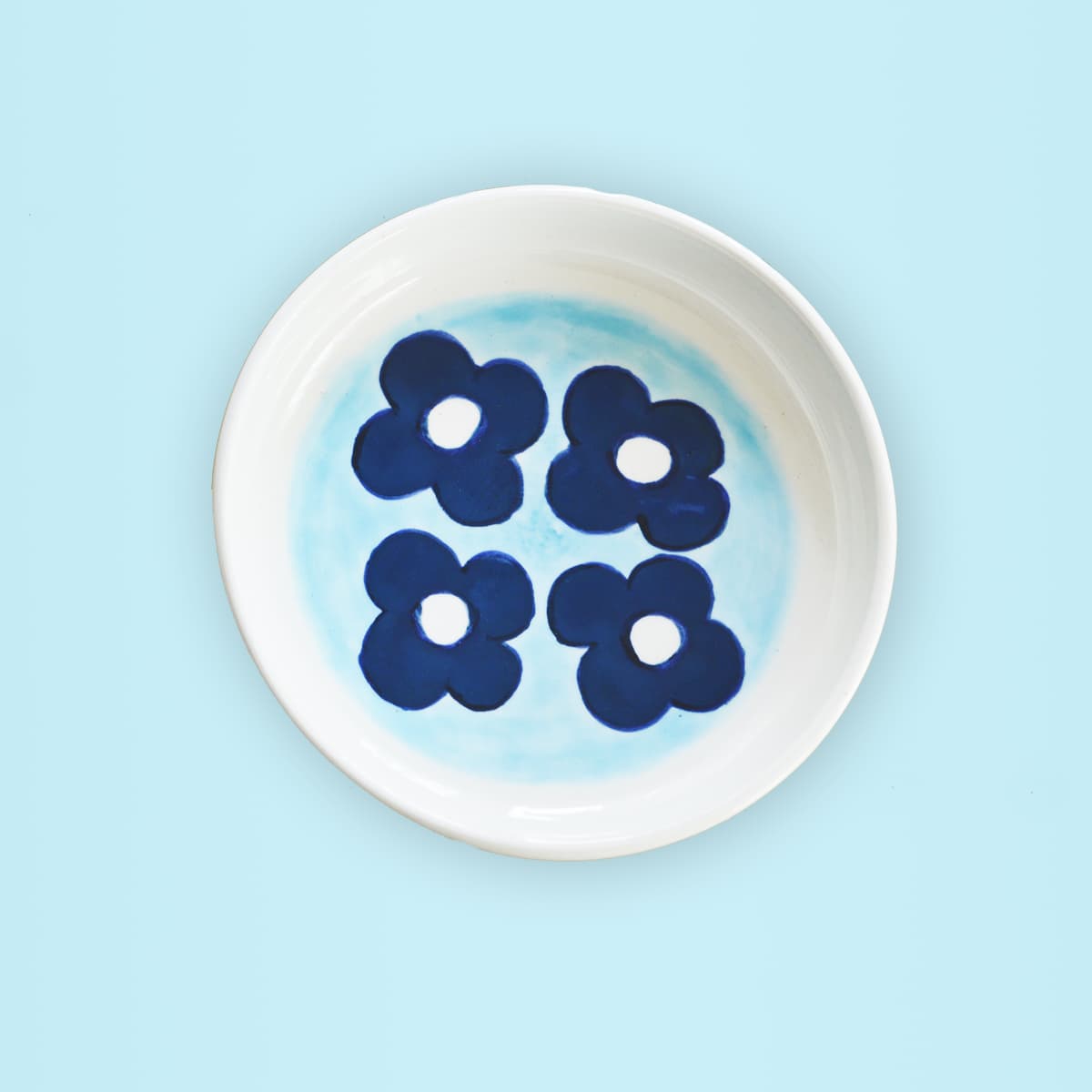 Flower Derin Çini Tabak