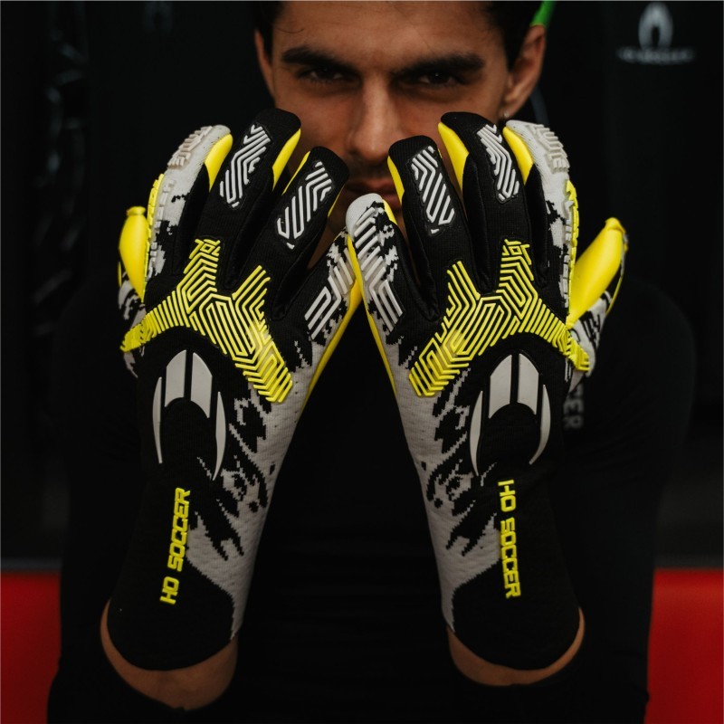 HO SOCCER SSG Kontrol Knit Tech Lime White Profesyonel Kaleci Eldiveni