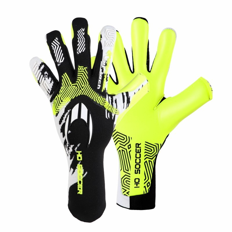 HO SOCCER SSG Kontrol Knit Tech Lime White Profesyonel Kaleci Eldiveni