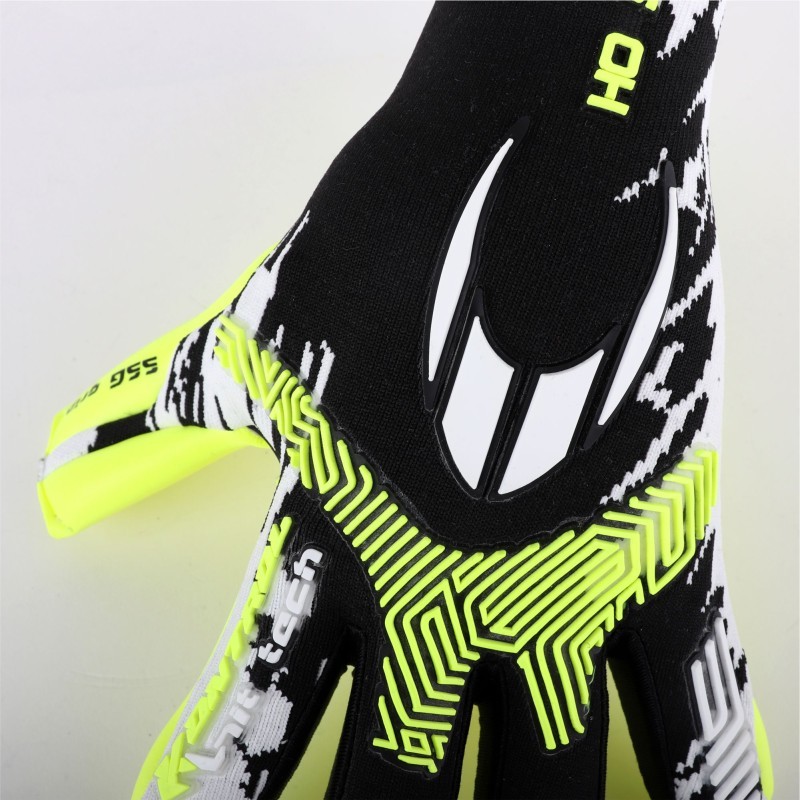 HO SOCCER SSG Kontrol Knit Tech Lime White Profesyonel Kaleci Eldiveni
