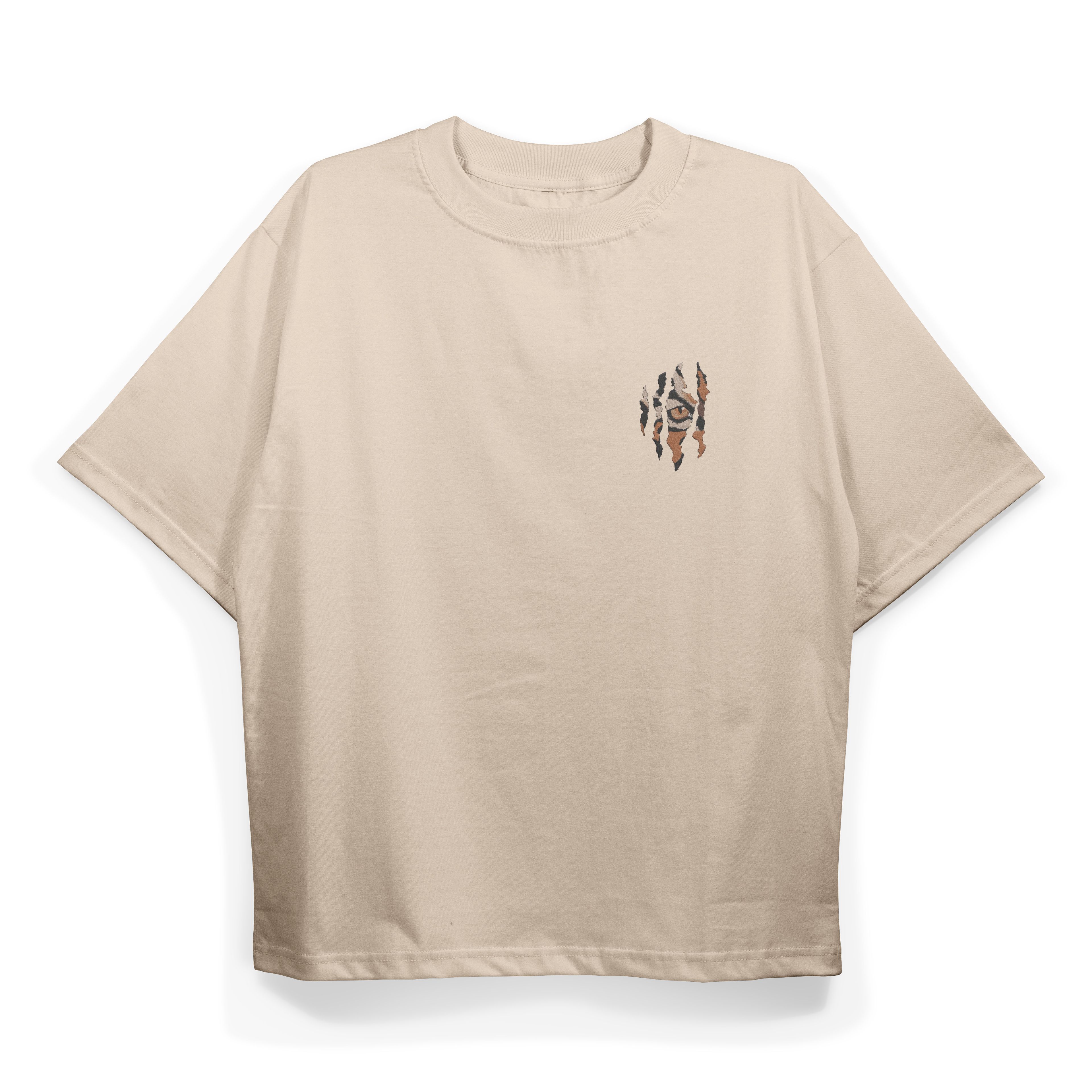 T2038 Tiger Baskılı Oversize Tshirt