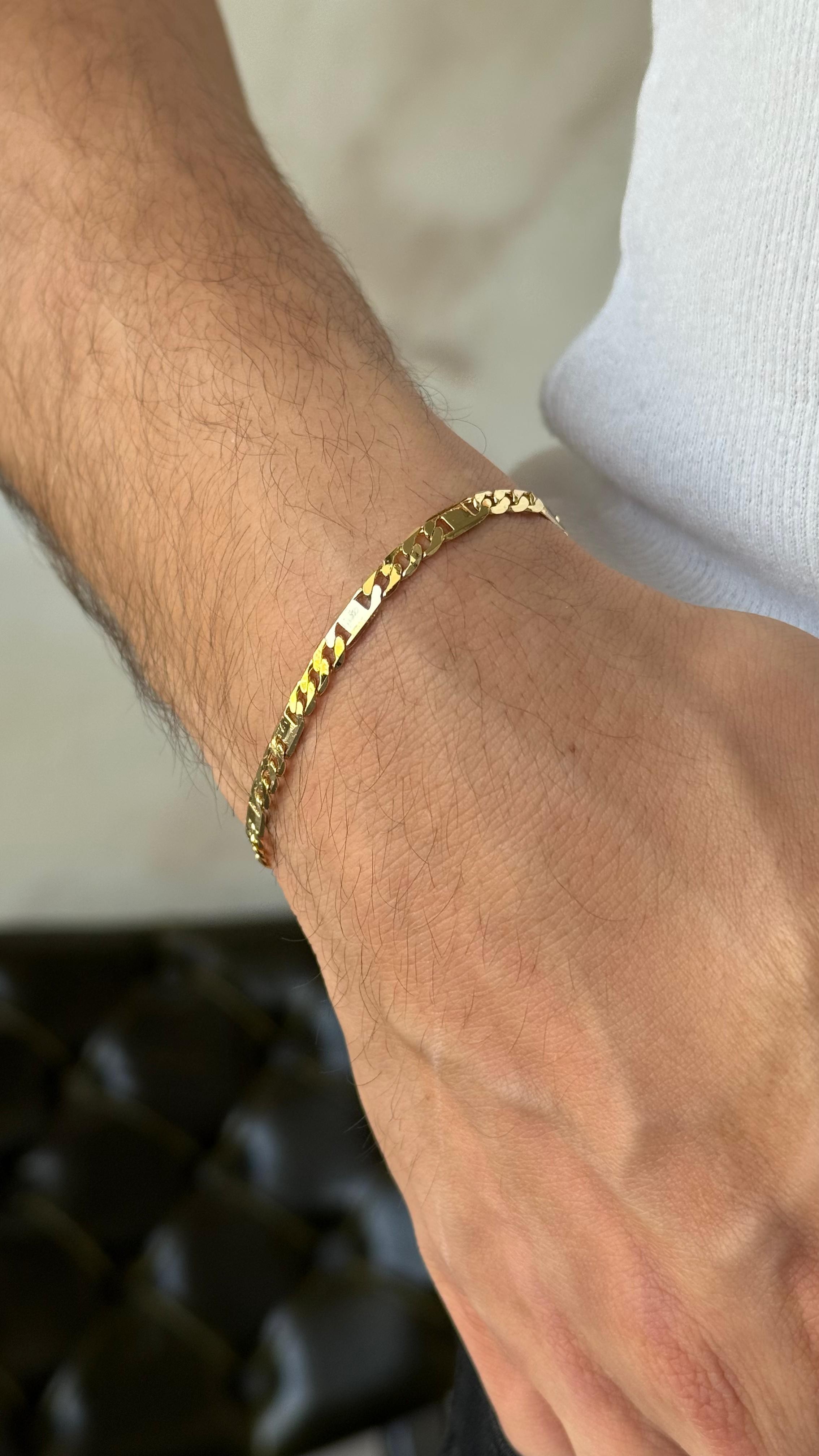 AK202 Gold Çelik Bileklik