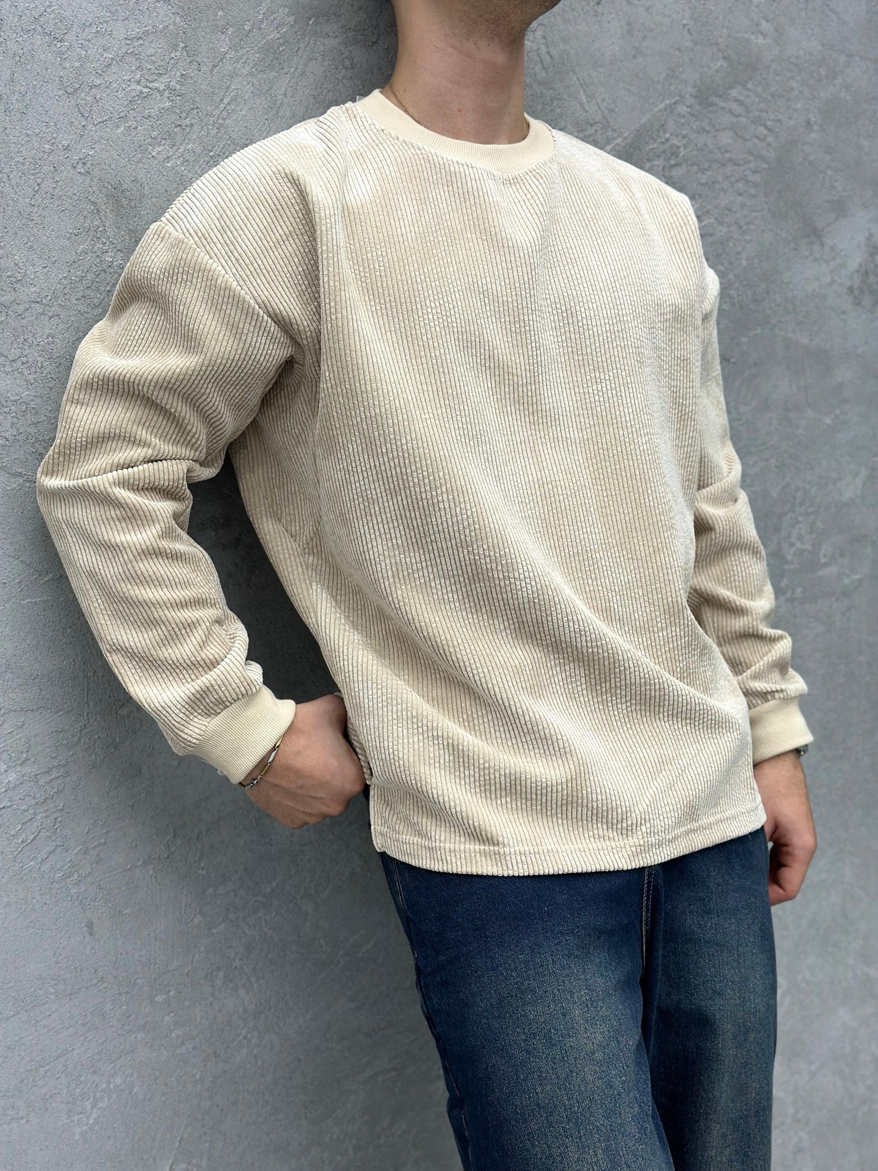 TR1043 KADİFE KUMAŞ SWEATSHİRT