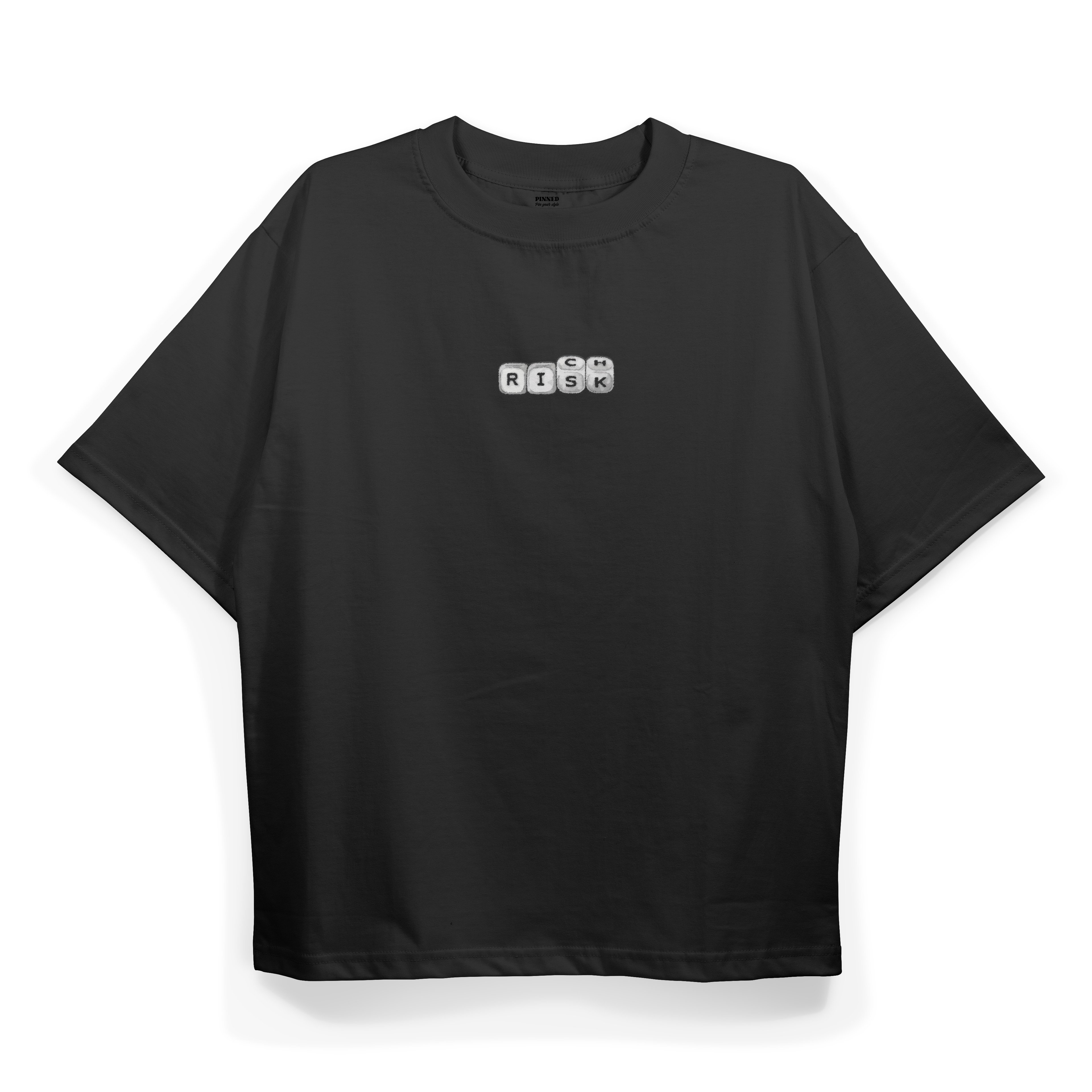 T2041 Risk-Rich Baskılı Oversize Tshirt