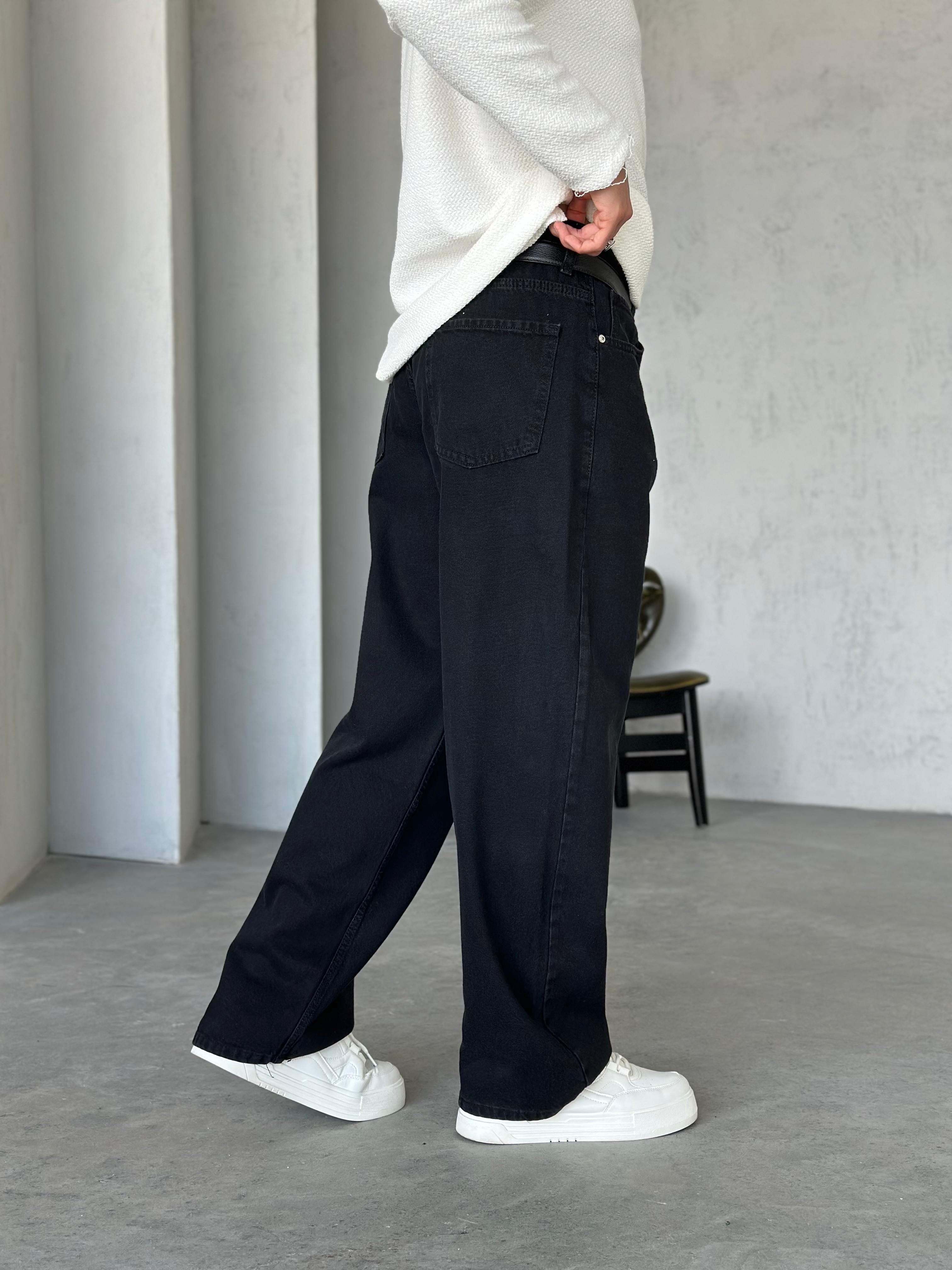 P531 Siyah Baggy Pantolon - W