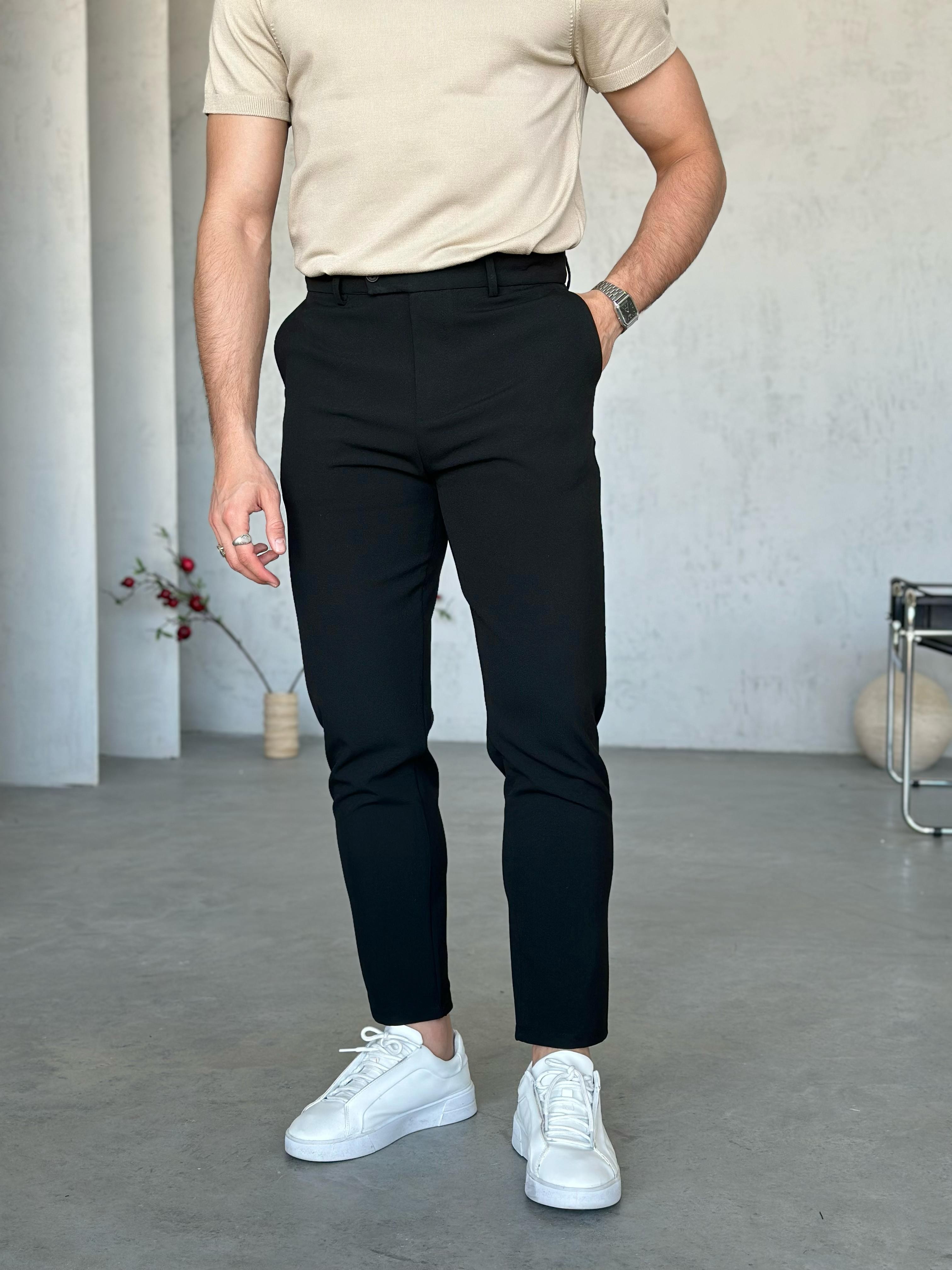KM5061 Slim Kumaş Pantolon Siyah