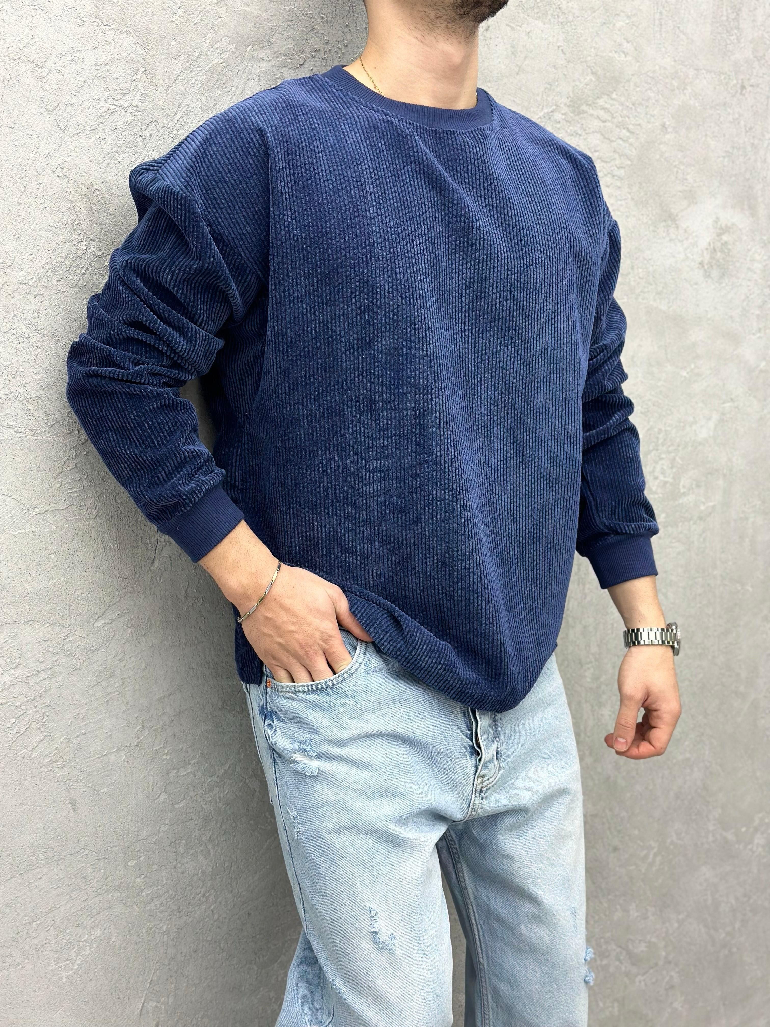 TR1035 KADİFE KUMAŞ SWEATSHİRT