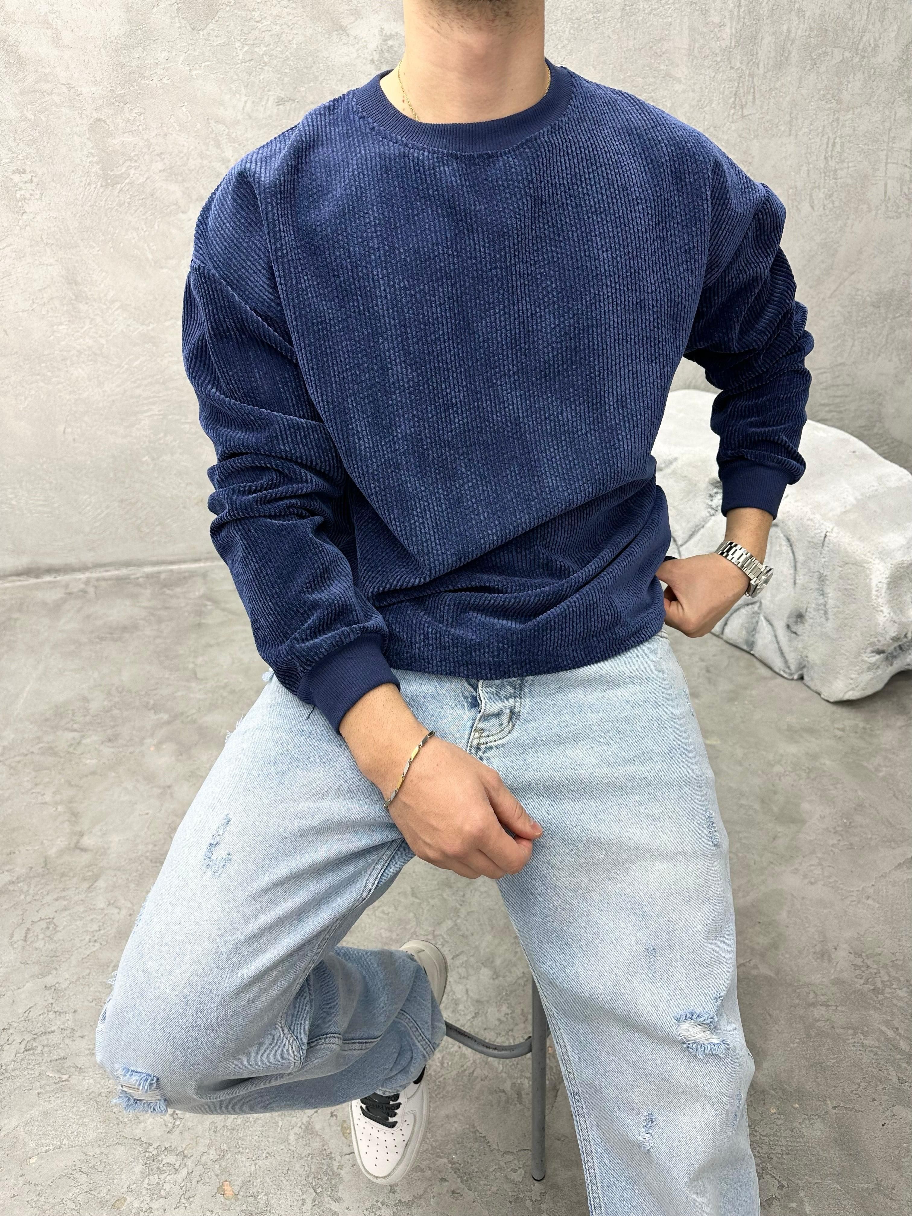TR1035 KADİFE KUMAŞ SWEATSHİRT