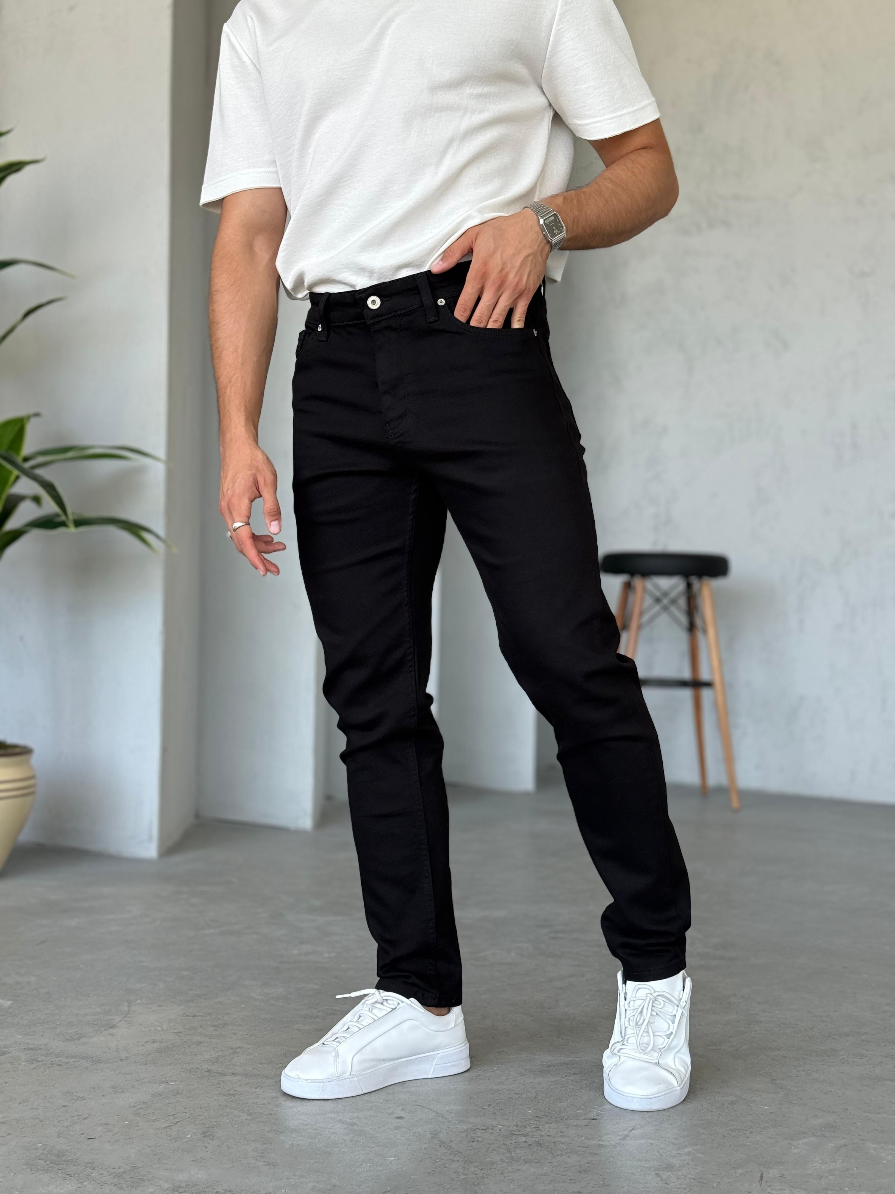 P600 Regular Fit Siyah Pantolon
