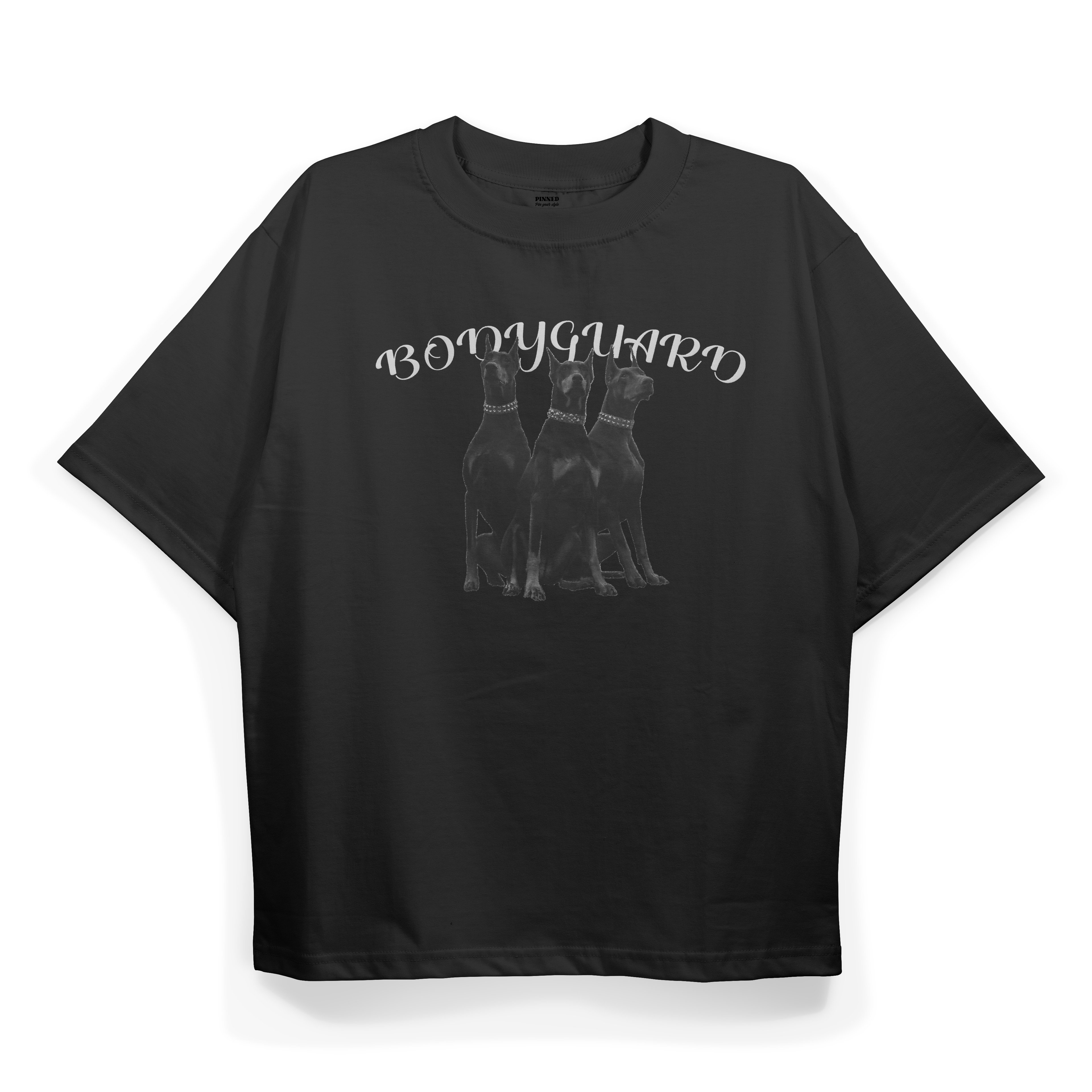 T2033 Bodyguard Baskılı Oversize Tshirt