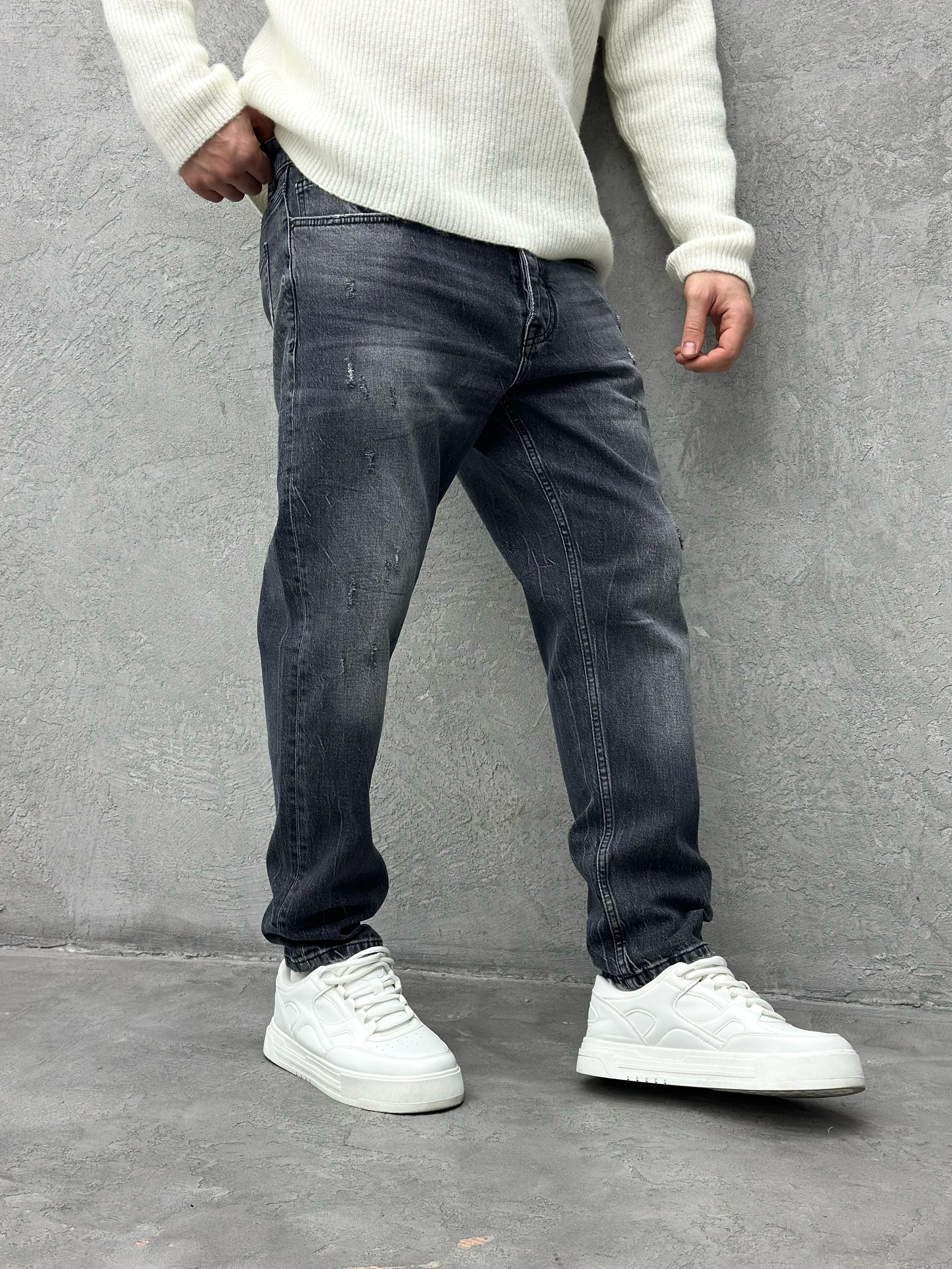 P520 YIKAMALI FÜME EFEKTLİ BOYFRIEND PANTOLON