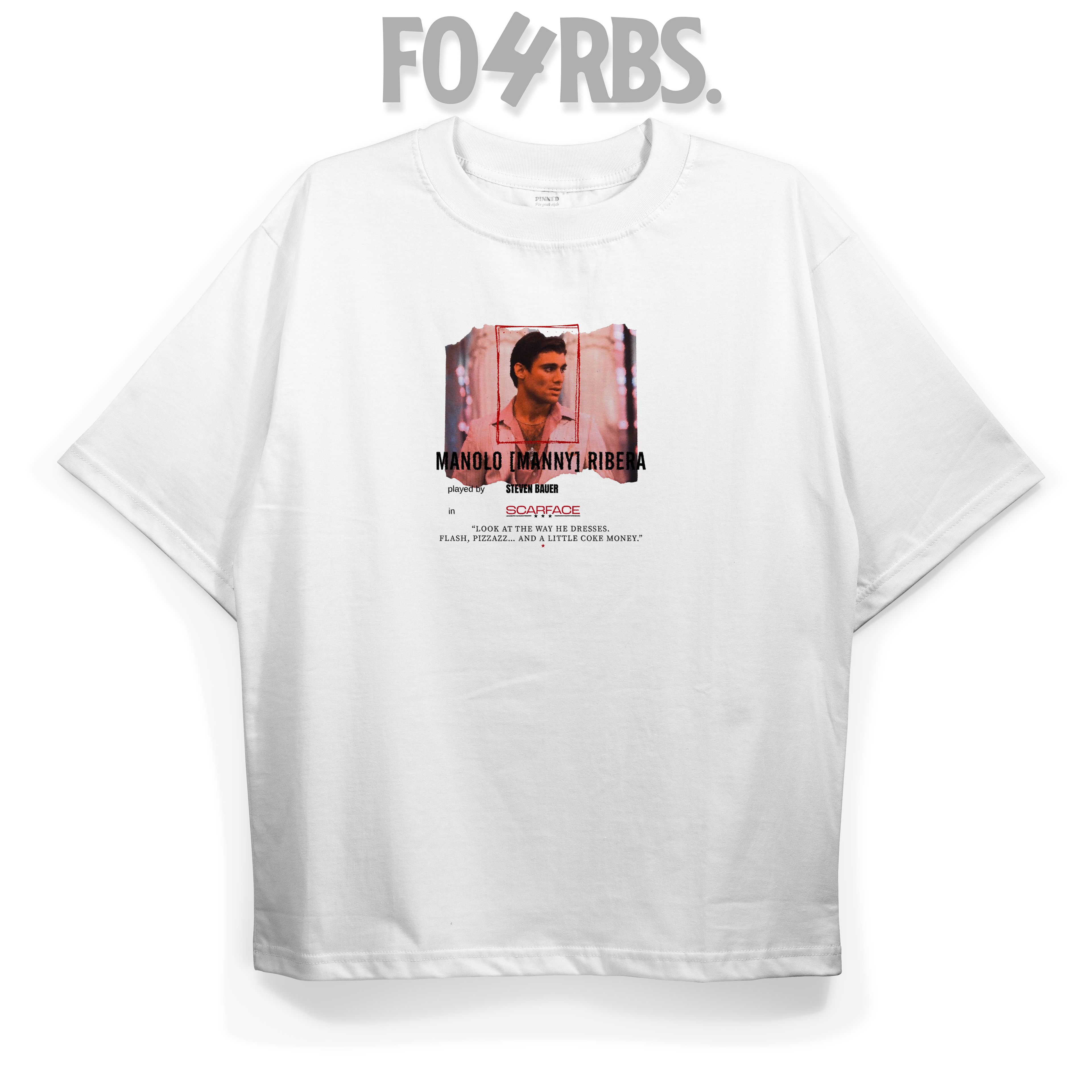 T2047 MANNY (SCARFACE) Baskılı Oversize Tshirt